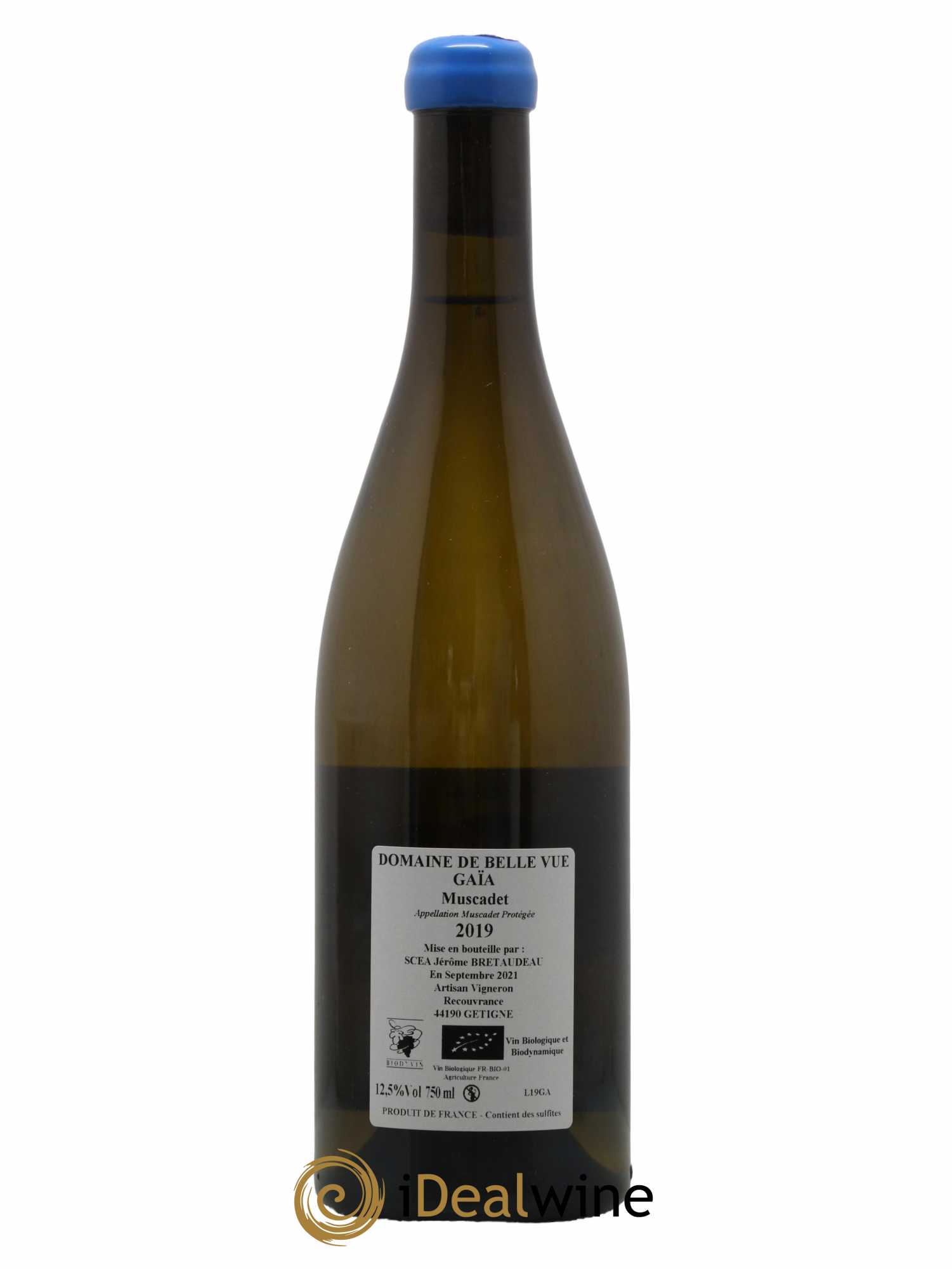 Muscadet-Sèvre-et-Maine Gaia Jérôme Bretaudeau - Domaine de Bellevue 2019 - Lot de 1 bouteille - 1