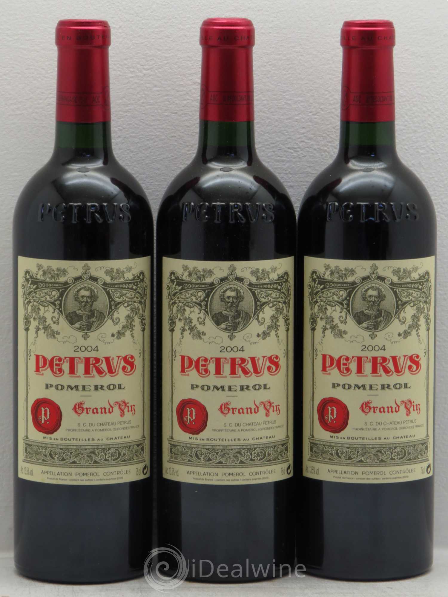 Petrus 2004 - Lot de 3 bouteilles - 0
