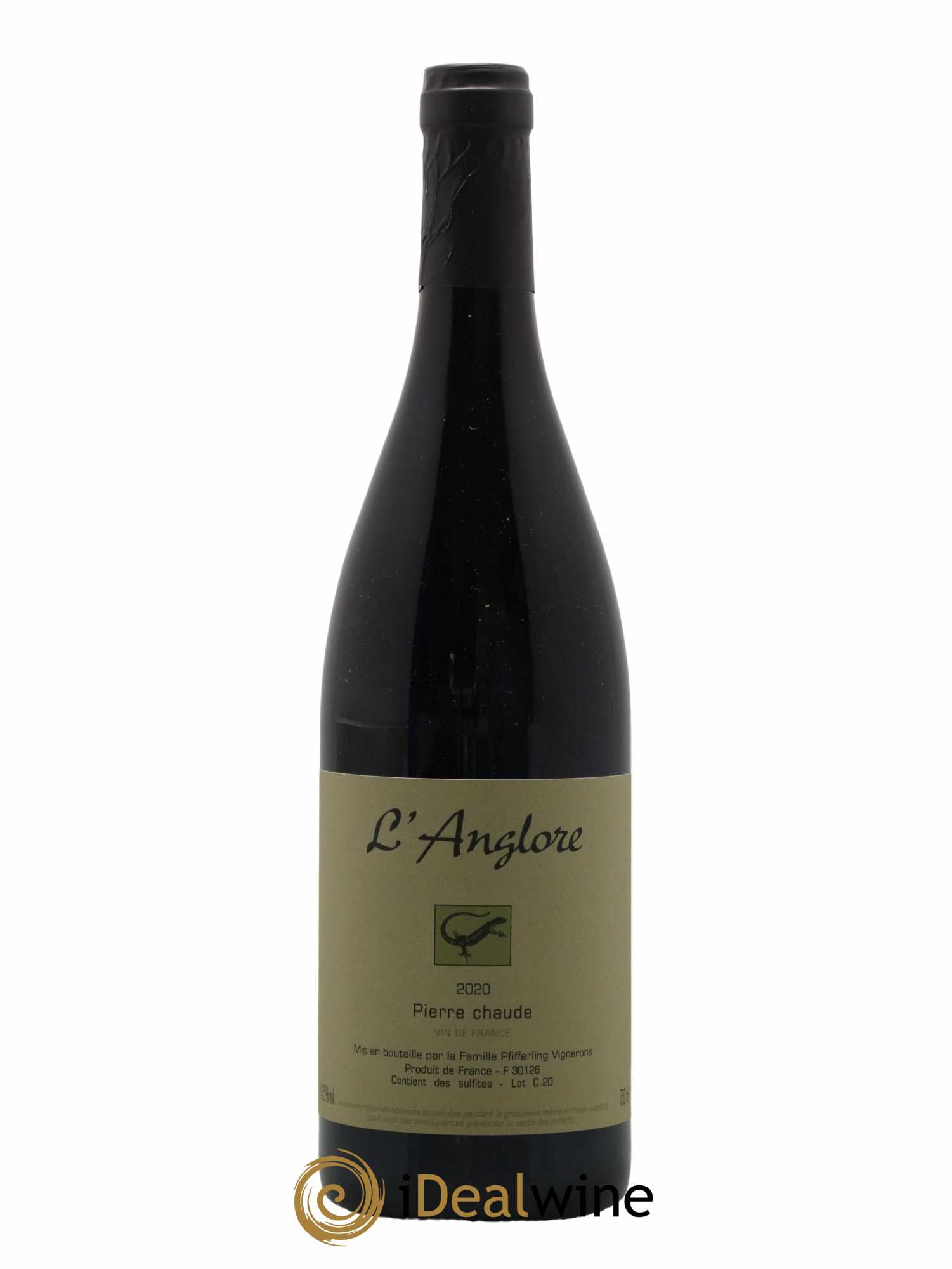 Vin de France Pierre chaude L'Anglore 2020 - Lot de 1 bouteille - 0