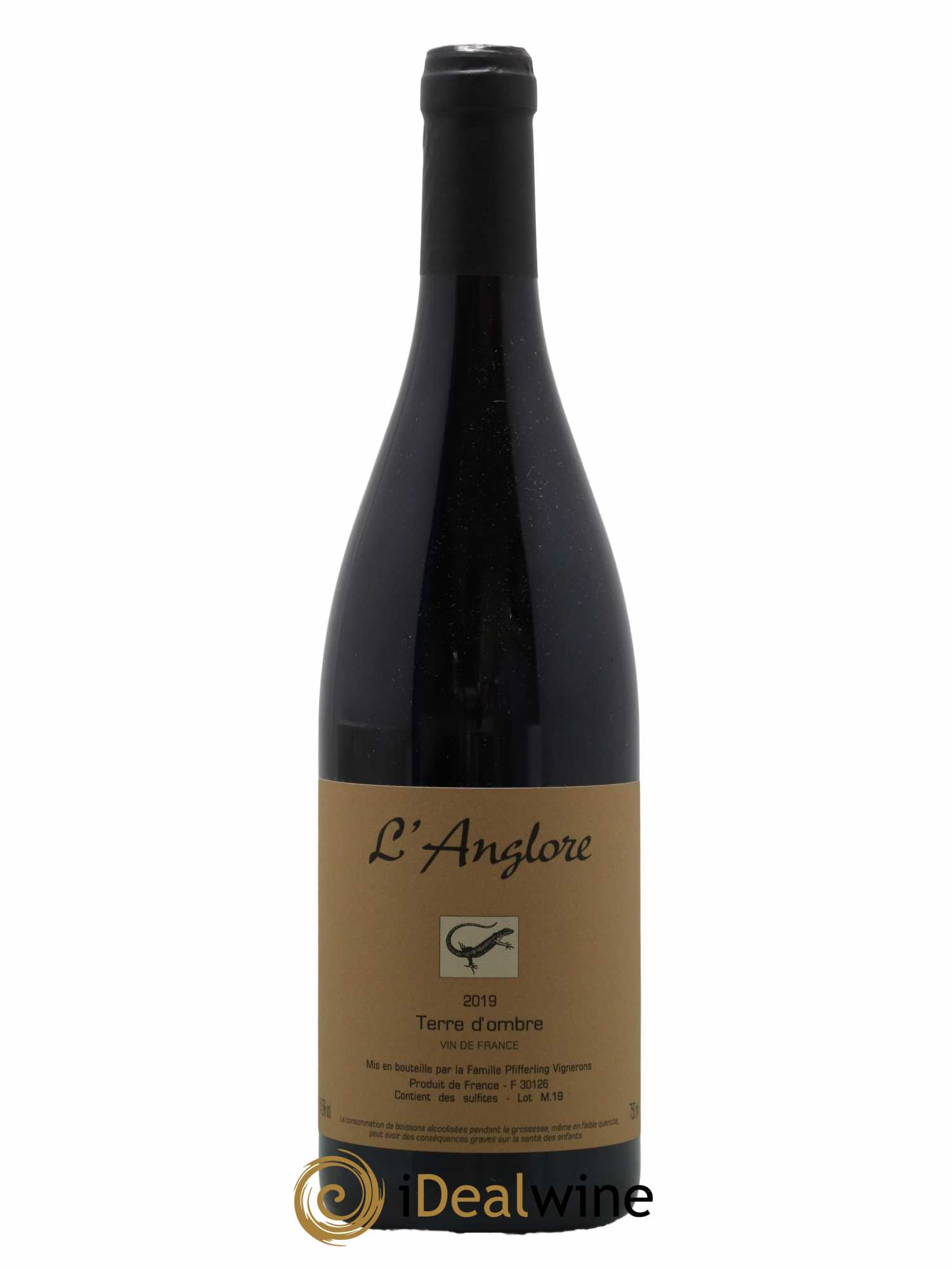 Vin de France Terre d'Ombre L'Anglore 2019 - Lot de 1 bouteille - 0