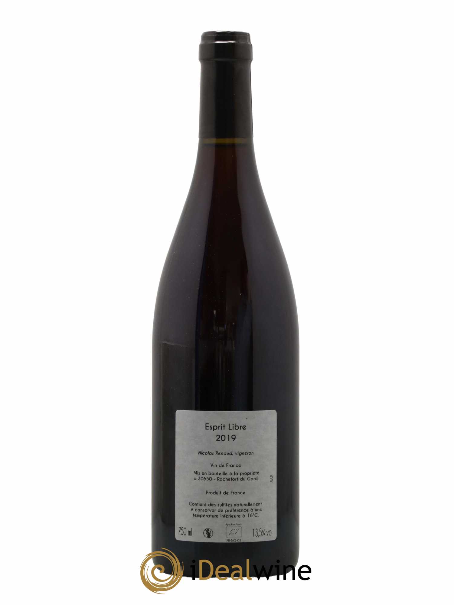 Vin de France Esprit Libre Clos des Grillons 2019 - Lot de 1 bouteille - 1