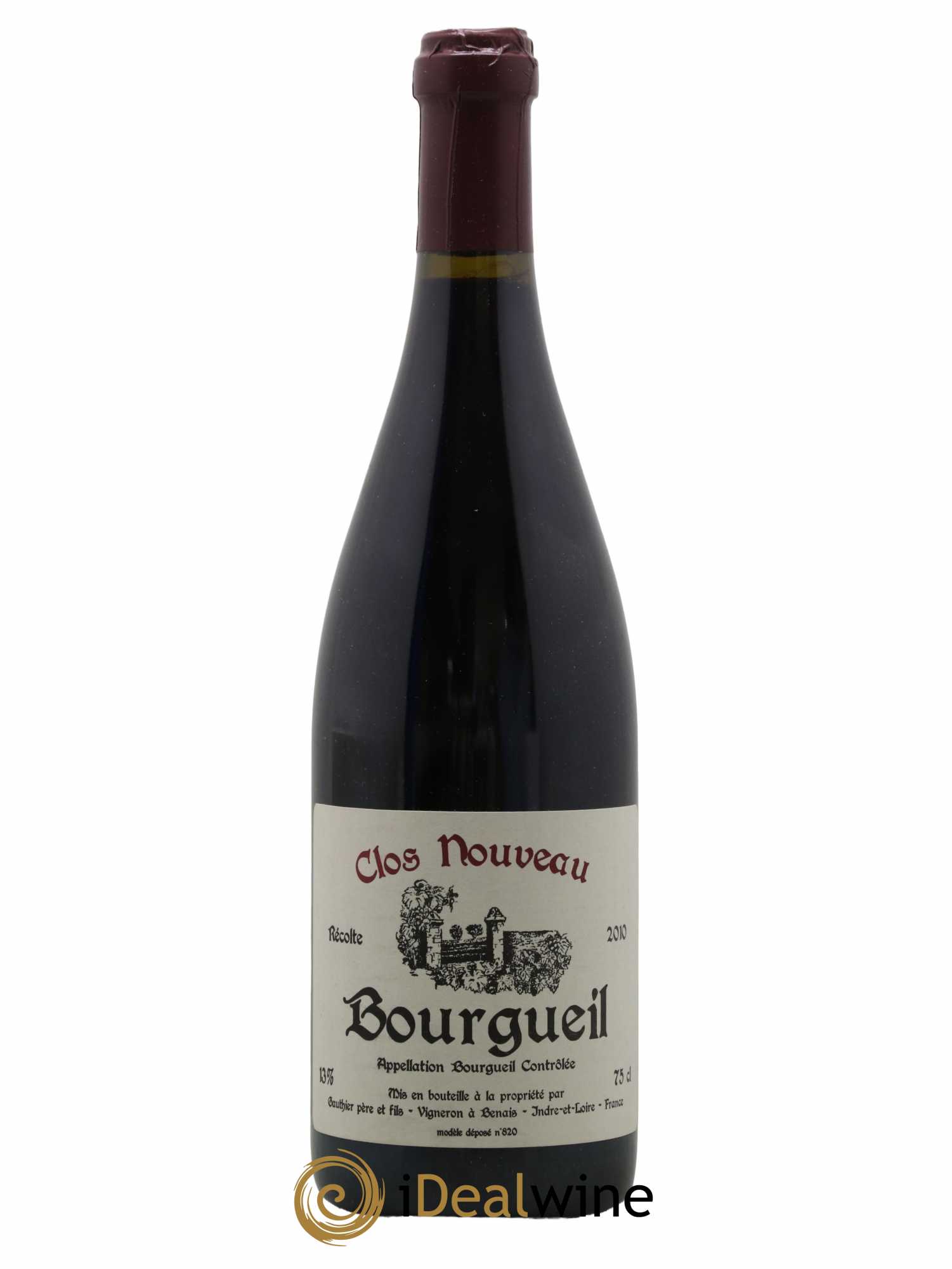 Bourgueil Clos Nouveau Domaine du Bel Air 2010 - Lot de 1 bouteille - 0