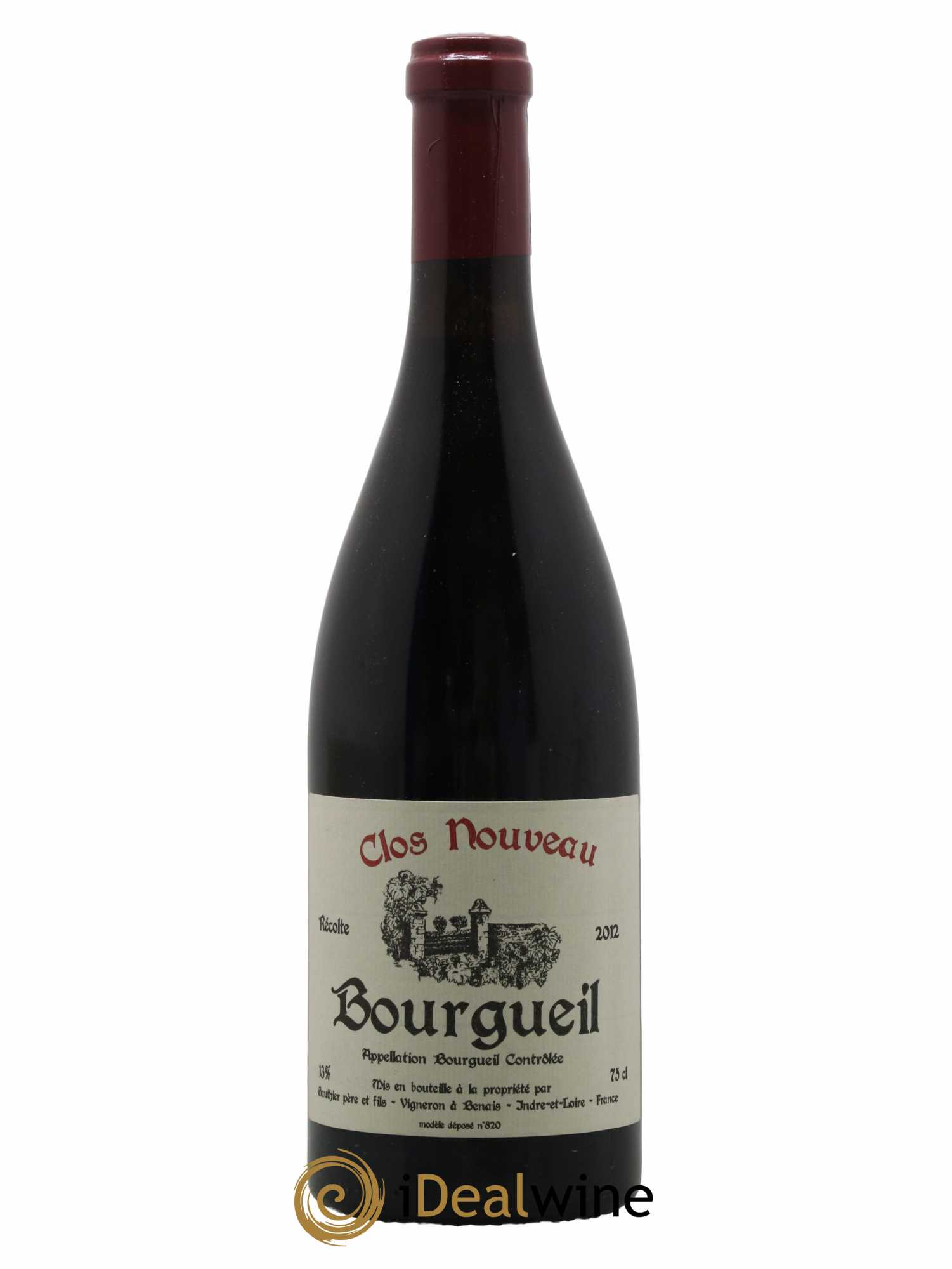 Bourgueil Clos Nouveau Domaine du Bel Air 2012 - Lot de 1 bouteille - 0