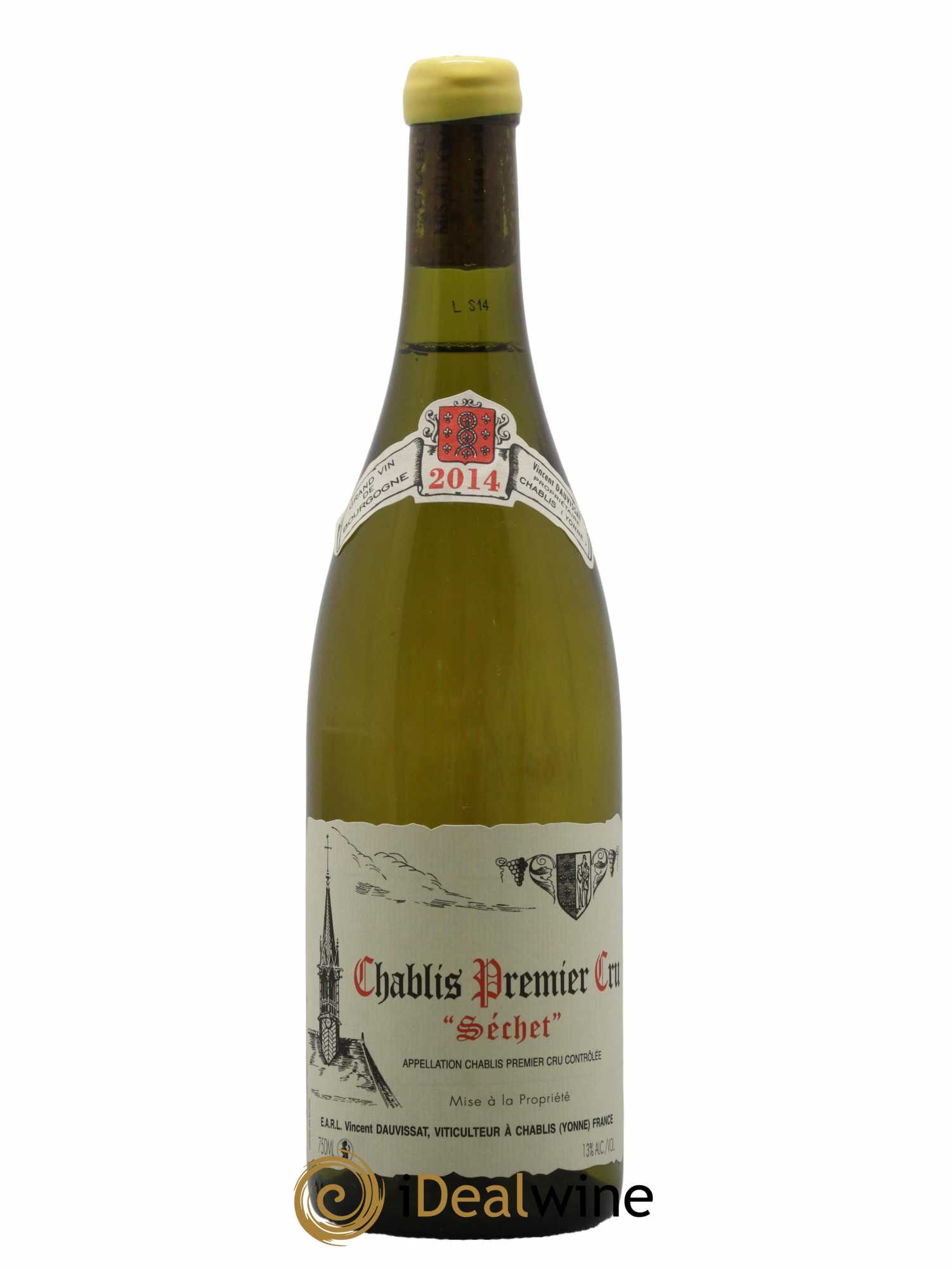 Chablis 1er Cru Séchet Vincent Dauvissat (Domaine) 2014 - Lot de 1 bouteille - 0