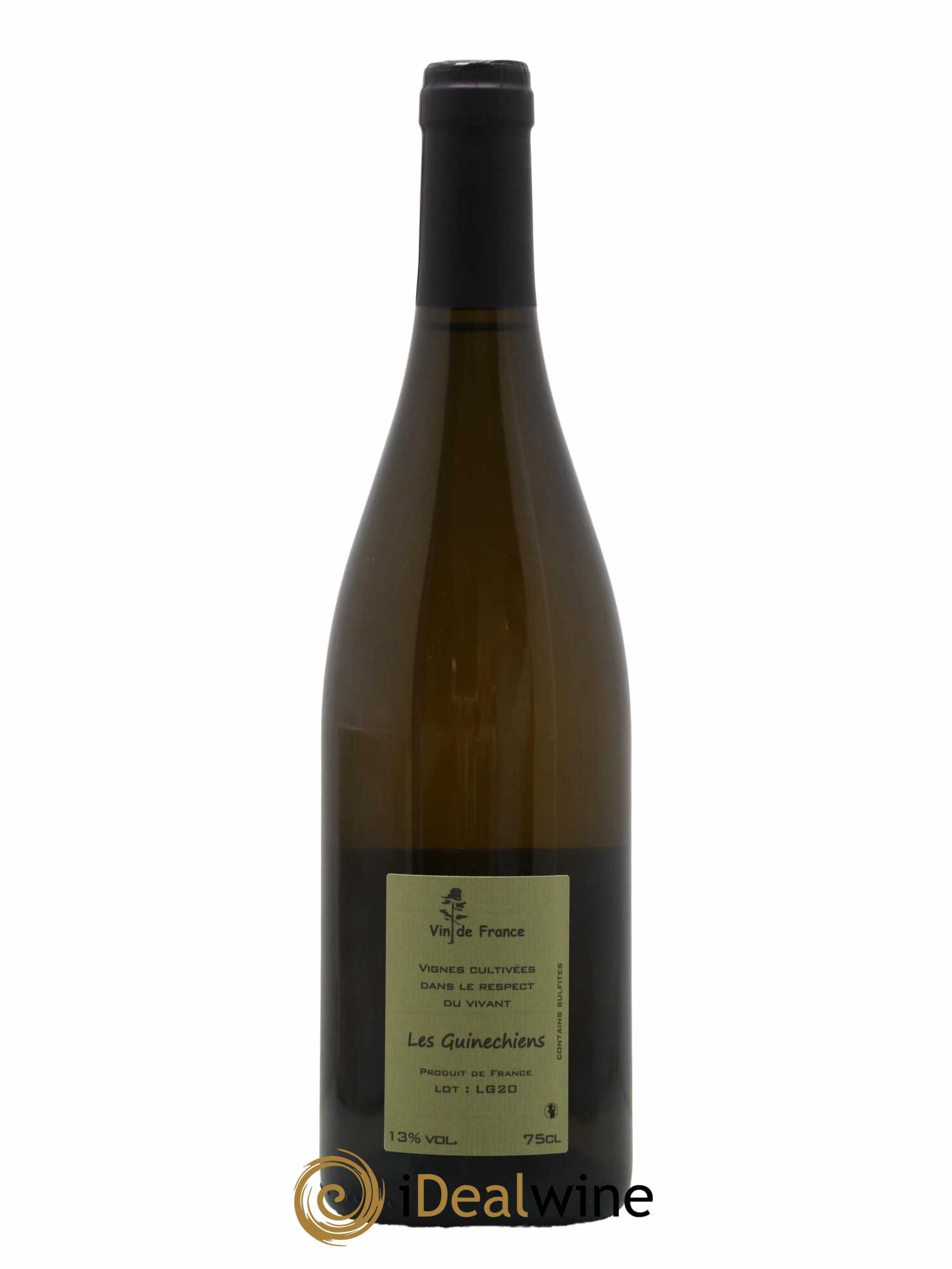 Vin de France Les Guinechiens Benoit Courault 2020 - Lot de 1 bouteille - 1