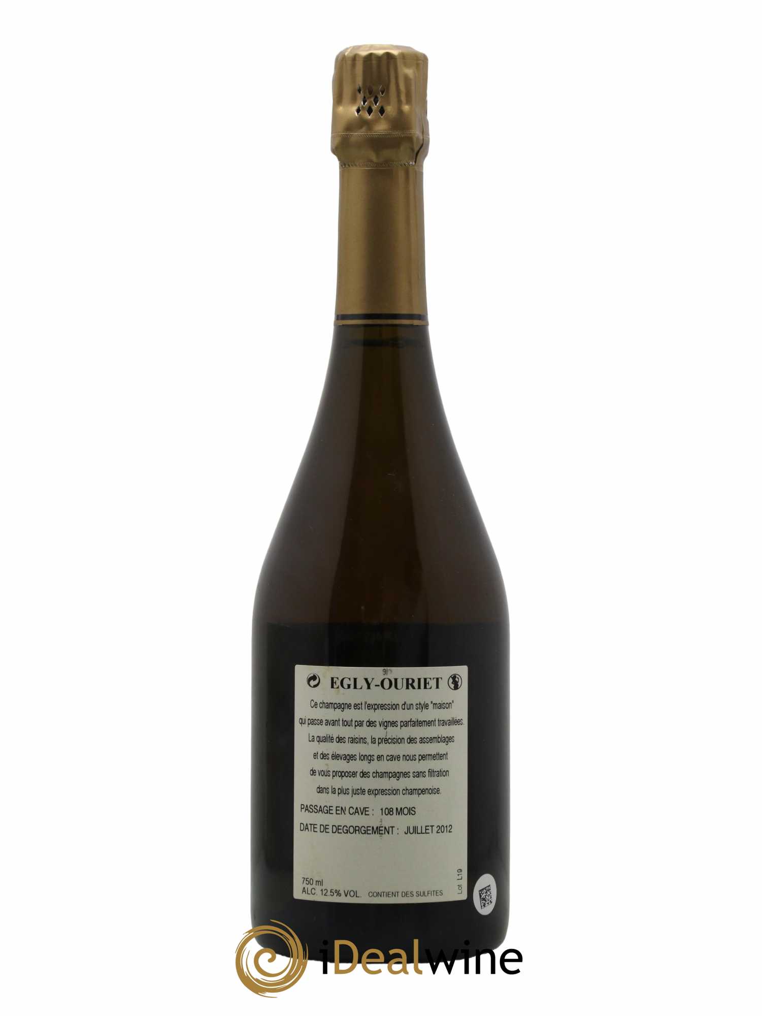 Ambonnay Vieilles Vignes Brut Millésimé Egly-Ouriet 2002 - Lot de 1 bouteille - 1