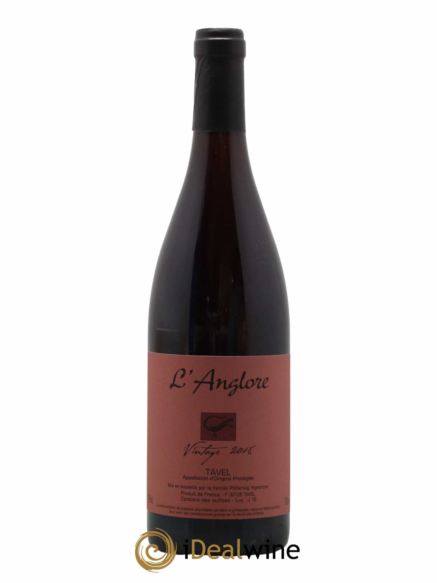 Tavel Vintage L'Anglore 2018 - Lot de 1 bouteille - 0