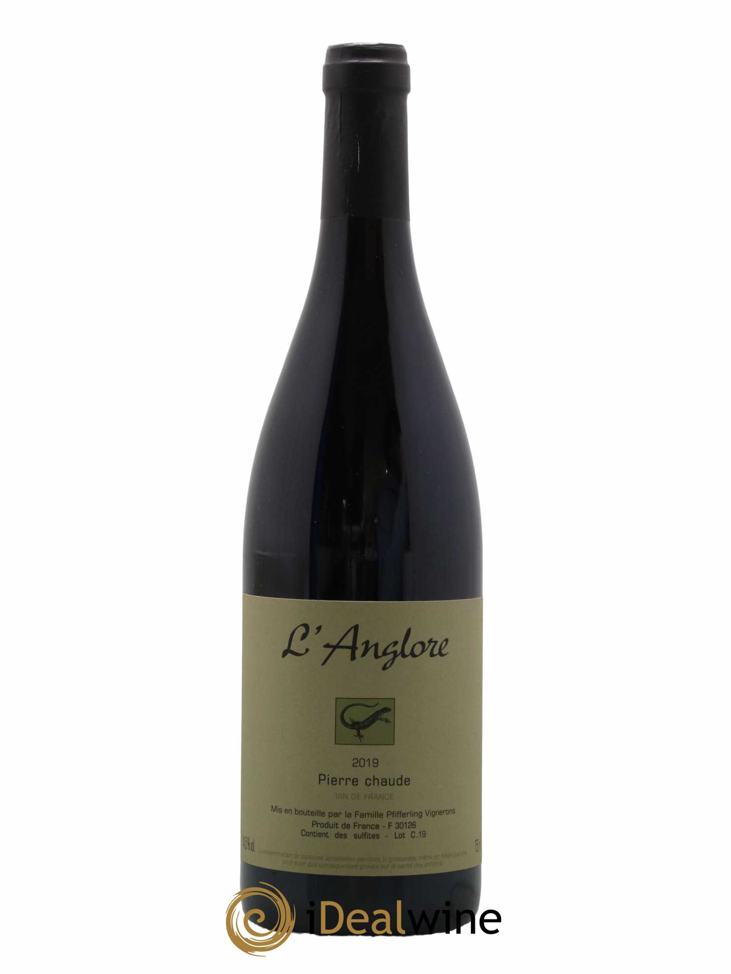 Vin de France Pierre chaude L'Anglore 2019 - Lot de 1 bouteille - 0