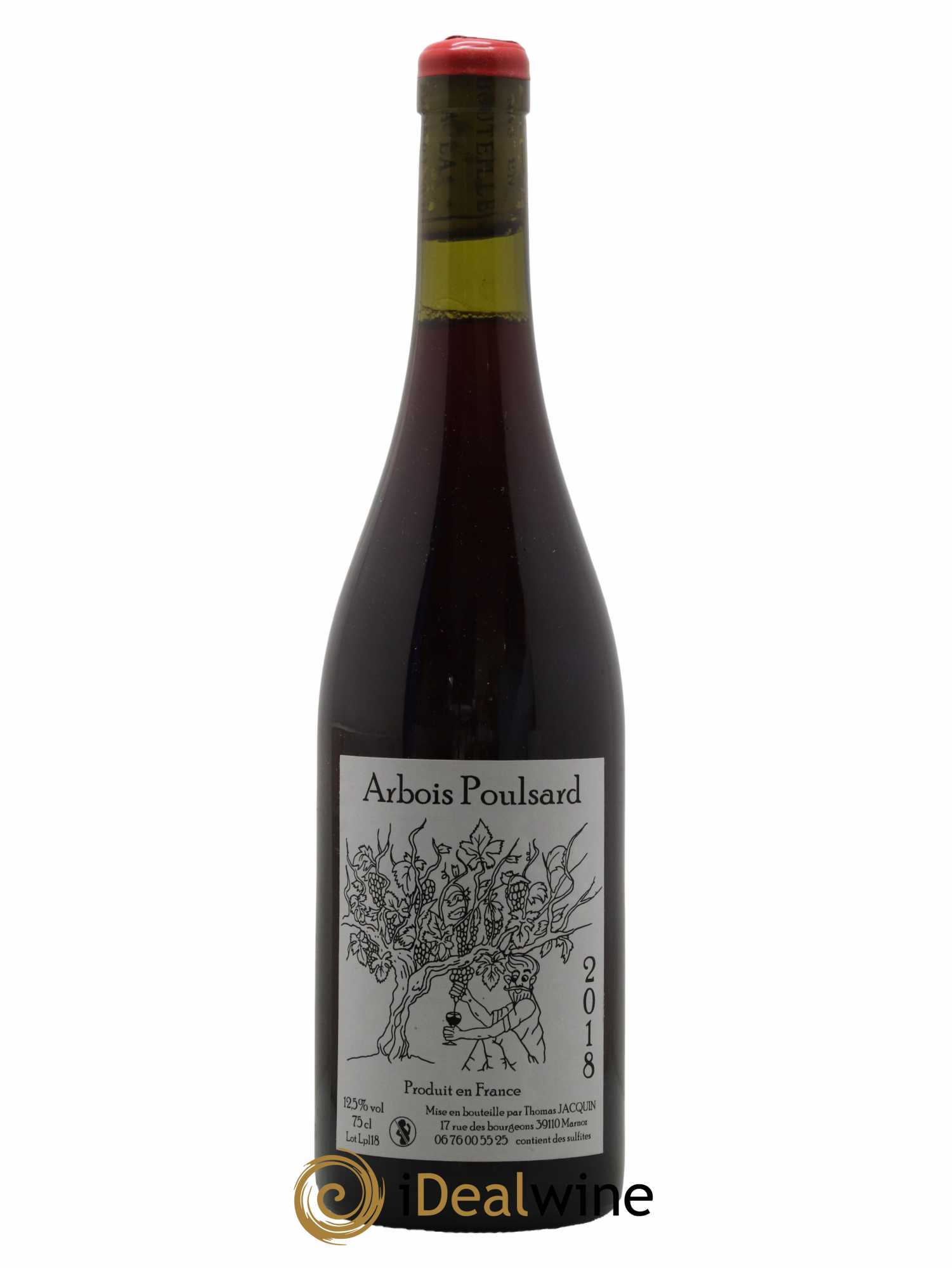 Arbois Poulsard Domaine Thomas Jacquin 2018 - Lot de 1 bouteille - 0