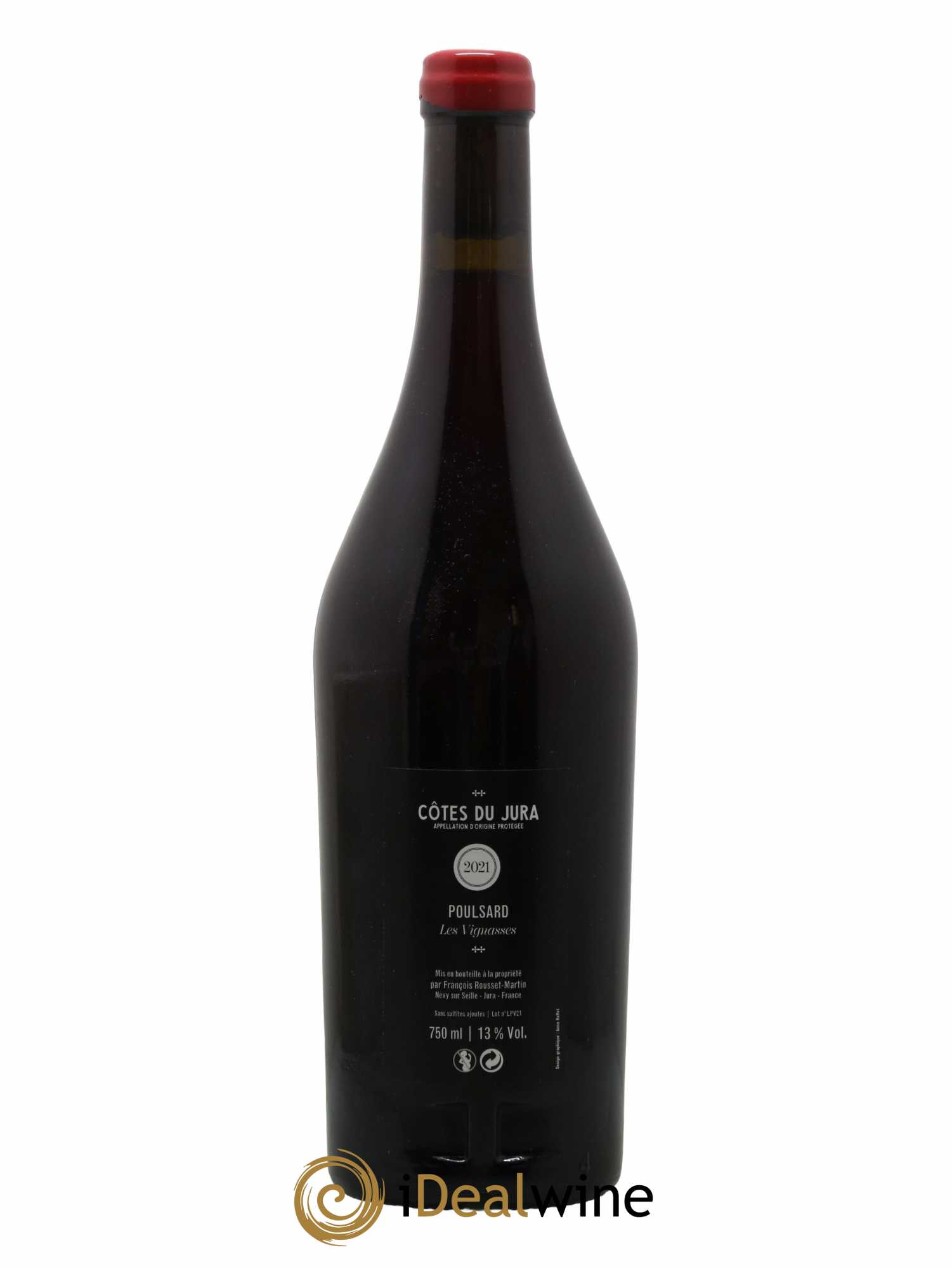Côtes du Jura Les Vignasses Poulsard François Rousset Martin 2021 - Lot de 1 bouteille - 1