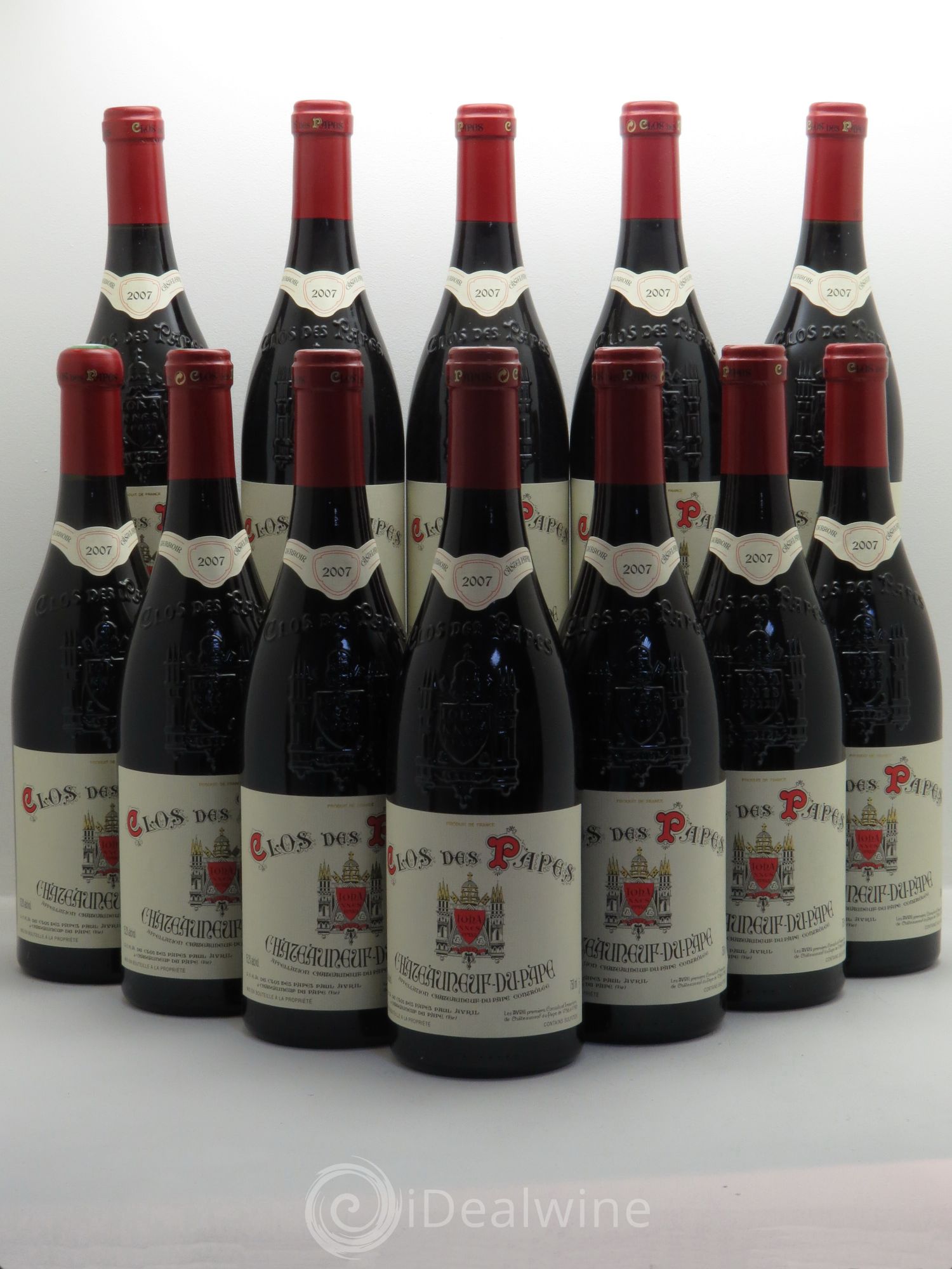 Châteauneuf-du-Pape Clos des Papes - Paul Avril 2007 - Lot de 12 bouteilles - 0