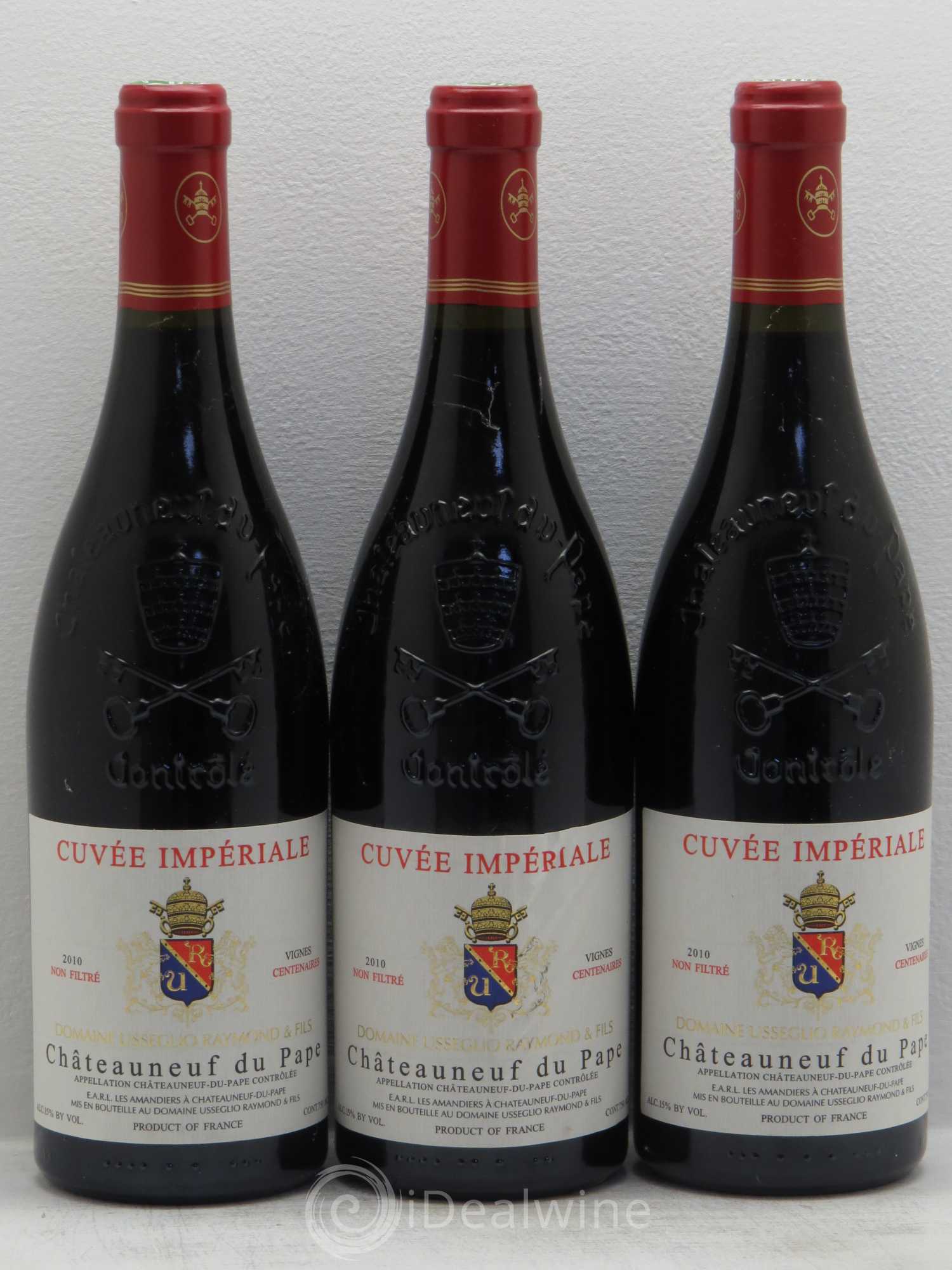 Châteauneuf-du-Pape Cuvée Impériale Raymond Usseglio & Fils (Domaine) 2010 - Lot de 3 bouteilles - 0