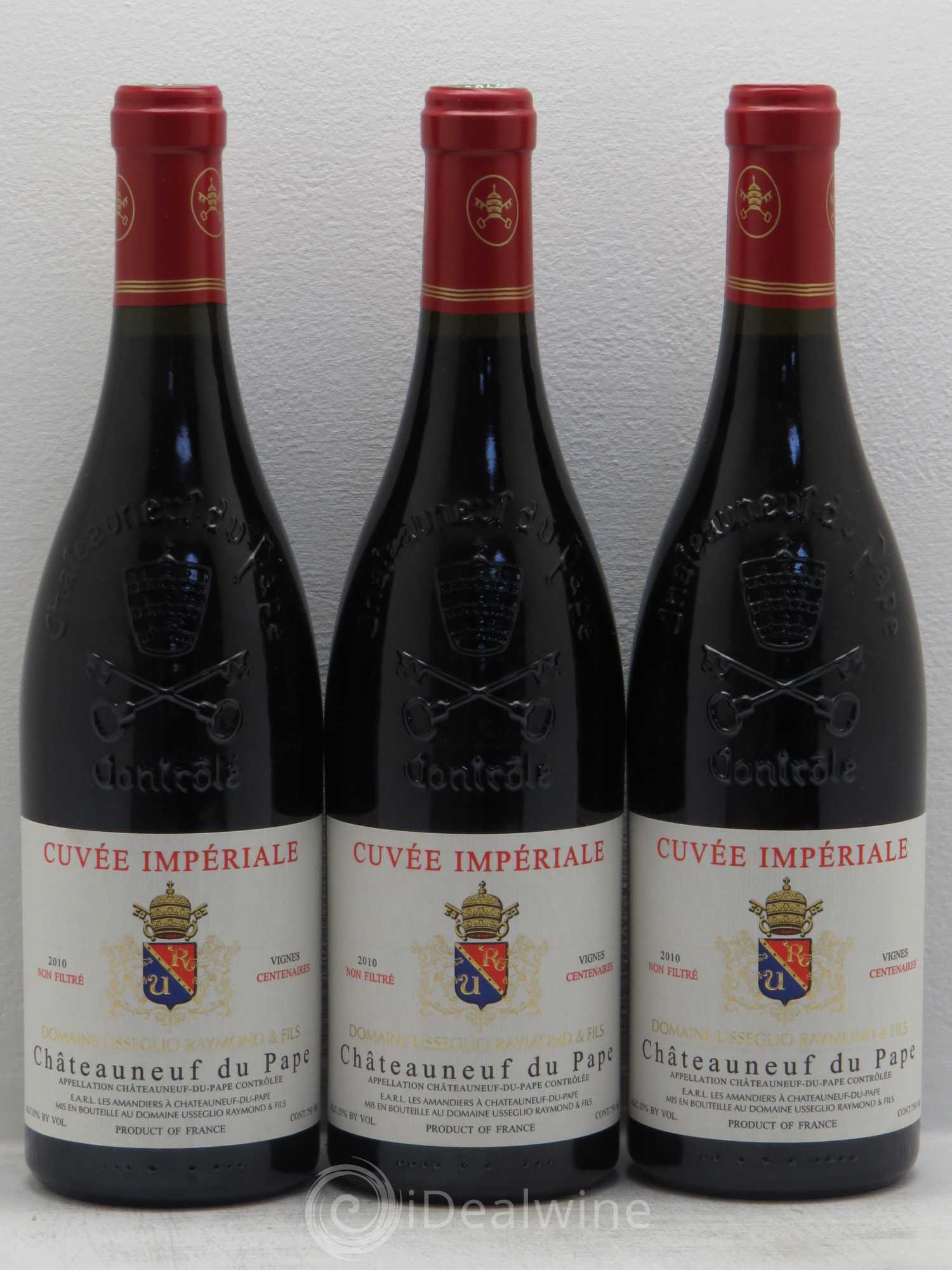 Châteauneuf-du-Pape Cuvée Impériale Raymond Usseglio & Fils (Domaine) 2010 - Lot de 3 bouteilles - 0