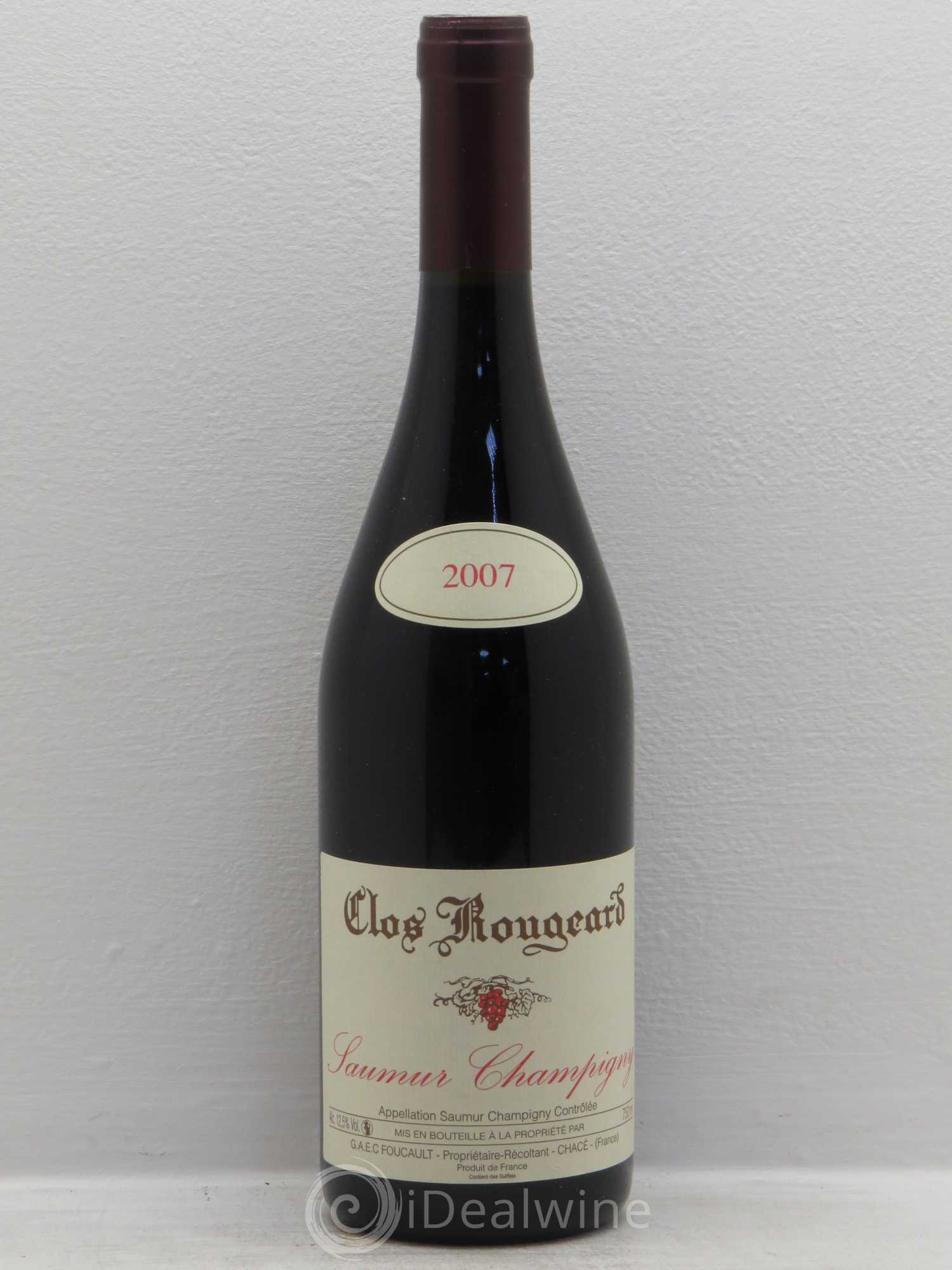 Saumur-Champigny Clos Rougeard 2007 - Lot de 1 bouteille - 0