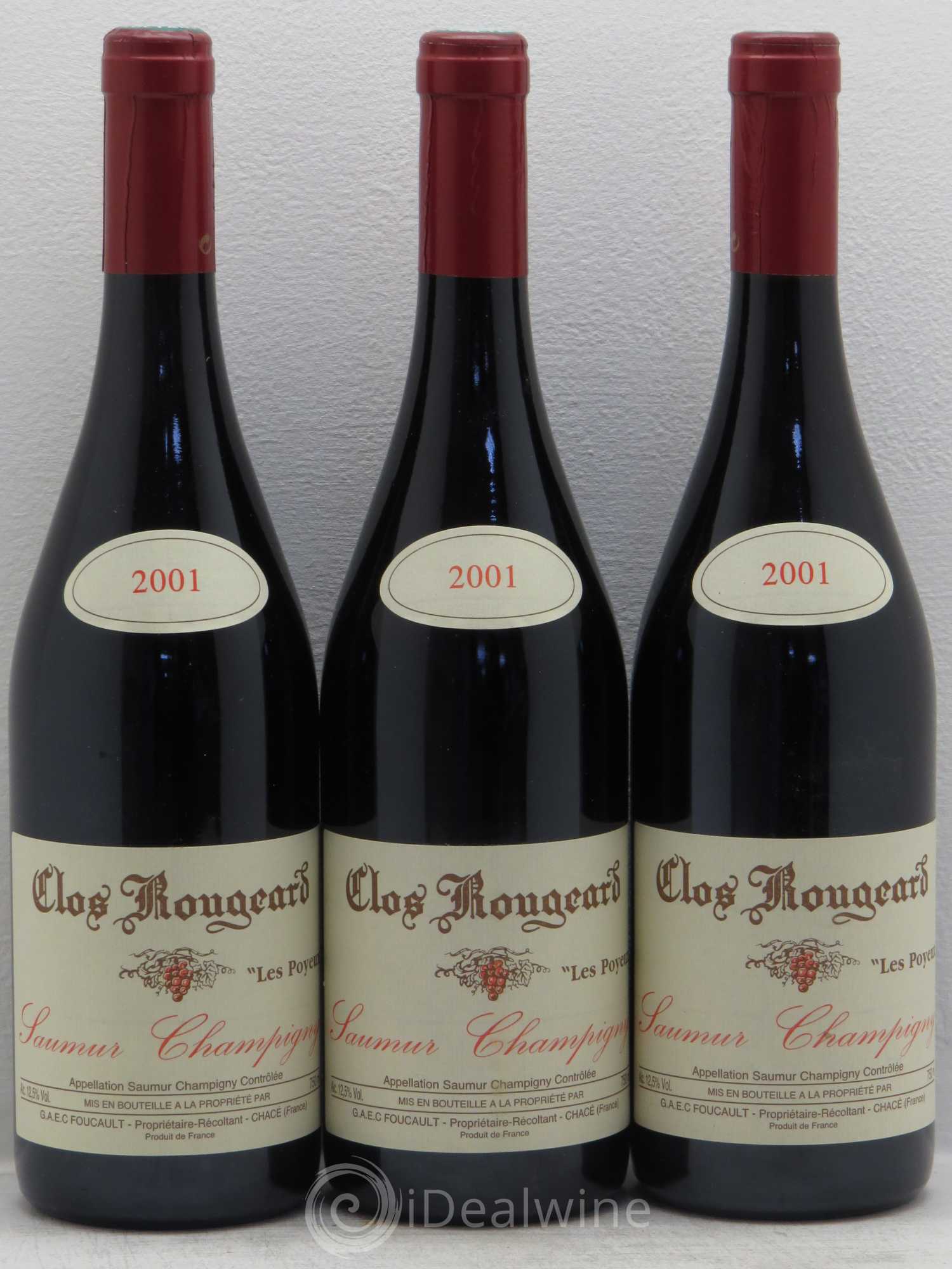 Saumur-Champigny Les Poyeux Clos Rougeard 2001 - Lot de 3 bouteilles - 0