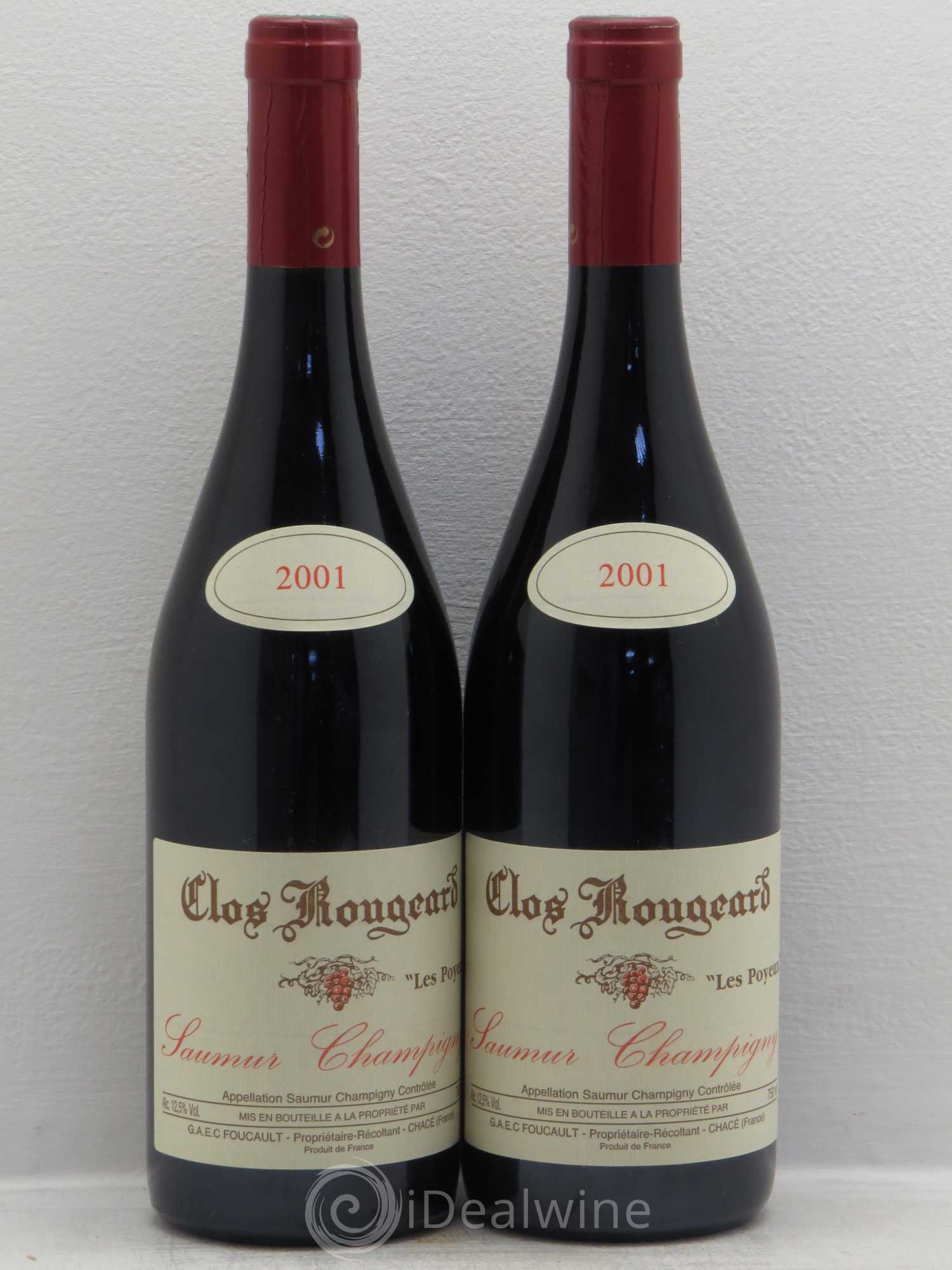 Saumur-Champigny Les Poyeux Clos Rougeard 2001 - Lot de 2 bouteilles - 0