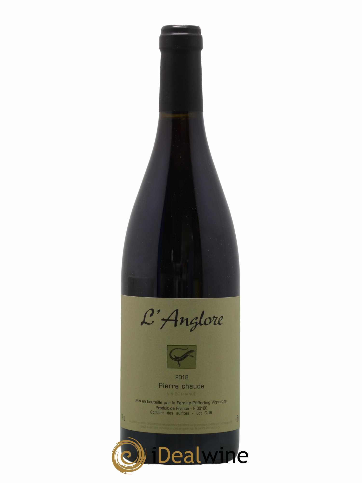 Vin de France Pierre chaude L'Anglore 2018 - Lot de 1 bouteille - 0