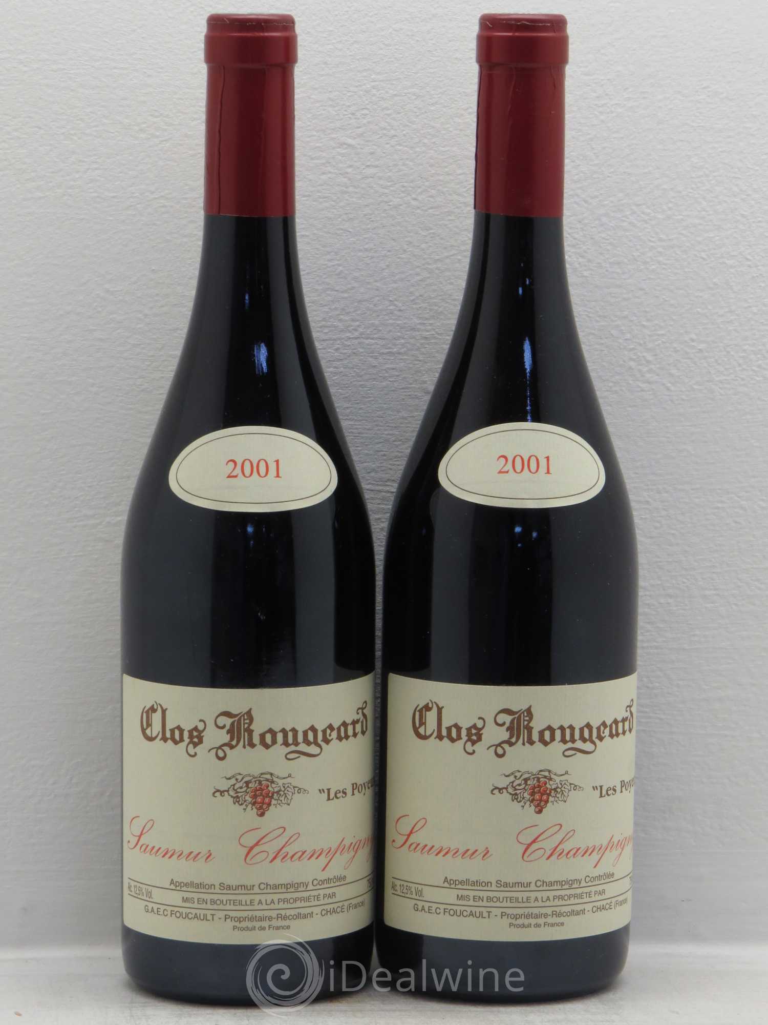 Saumur-Champigny Les Poyeux Clos Rougeard 2001 - Lot de 2 bouteilles - 0