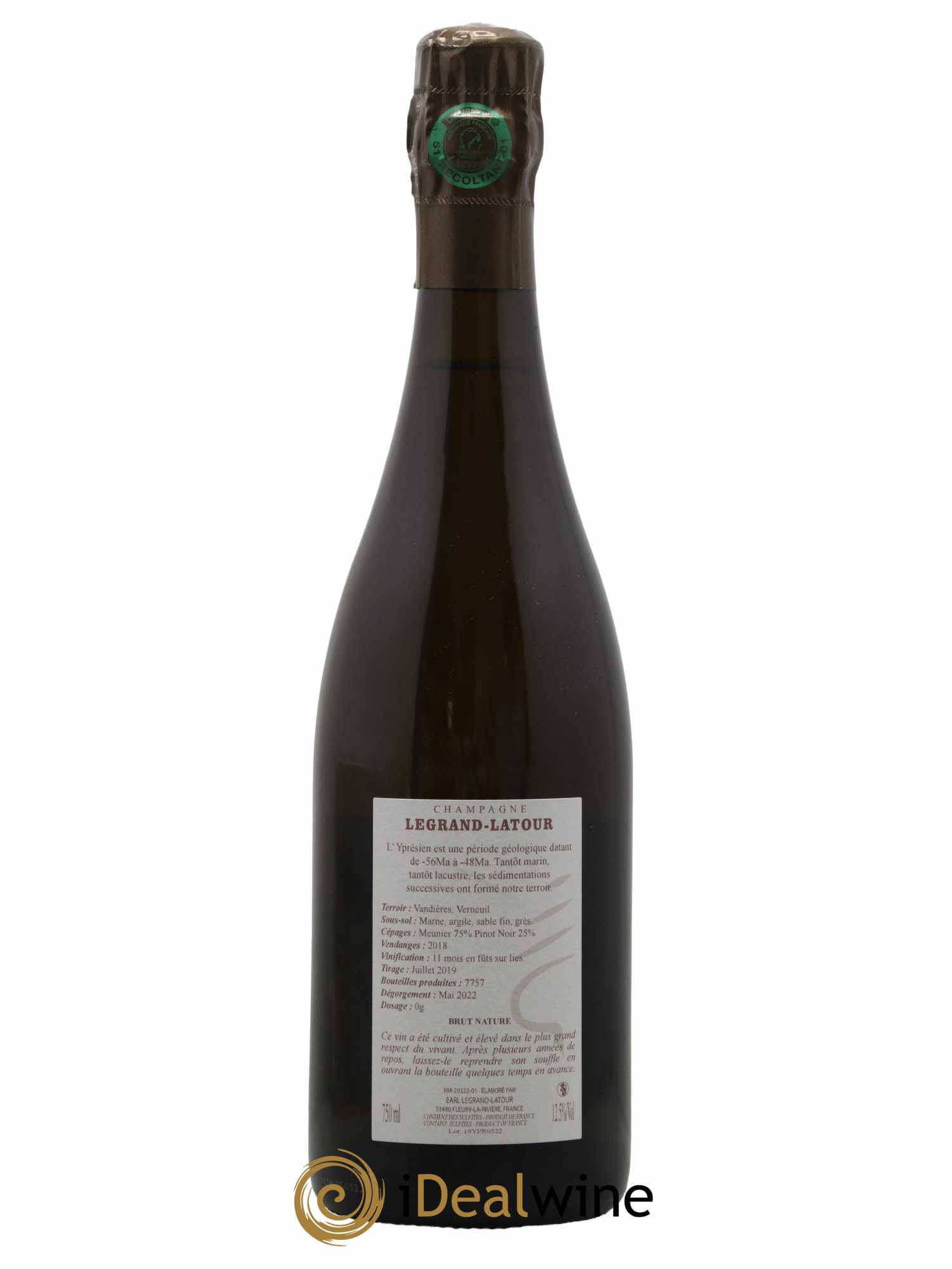 Yprésien Legrand Latour 2018 - Lot de 1 bouteille - 1