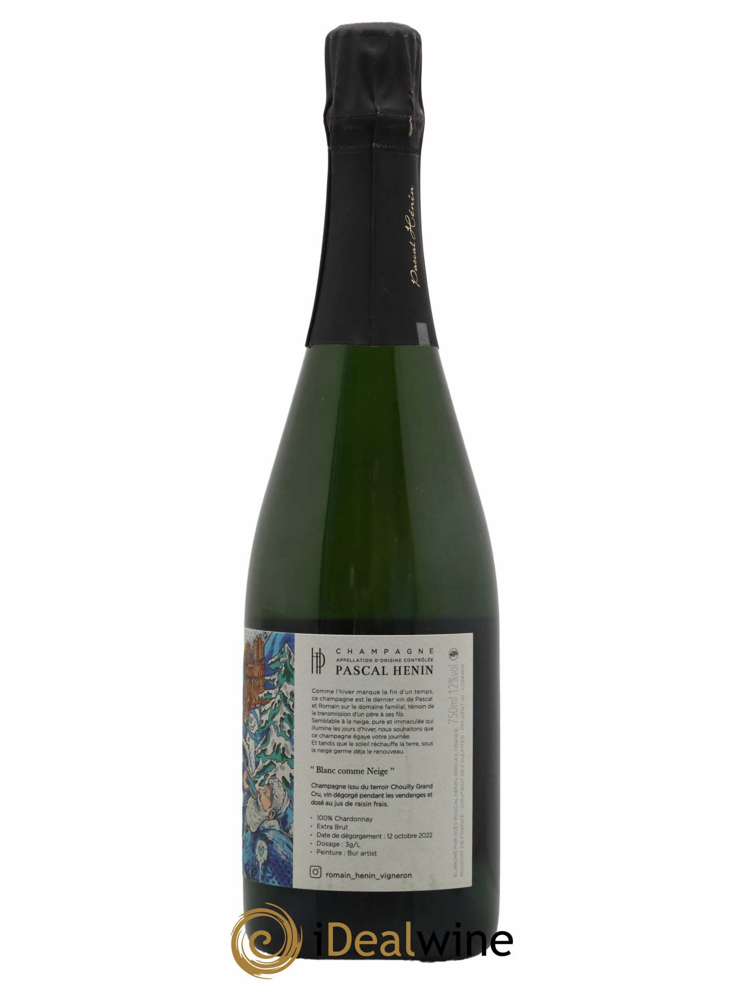 Blanc Comme Neige Pascal Henin - Romain Henin - Lot de 1 bouteille - 1