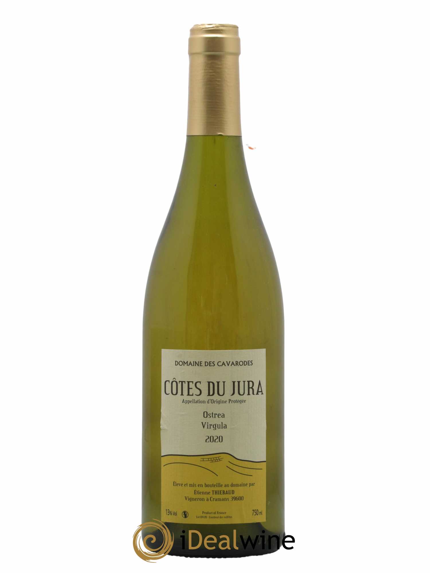 Côtes du Jura Ostrea Virgula Cavarodes (Domaine des) - Etienne Thiébaud 2020 - Lot de 1 bouteille - 0
