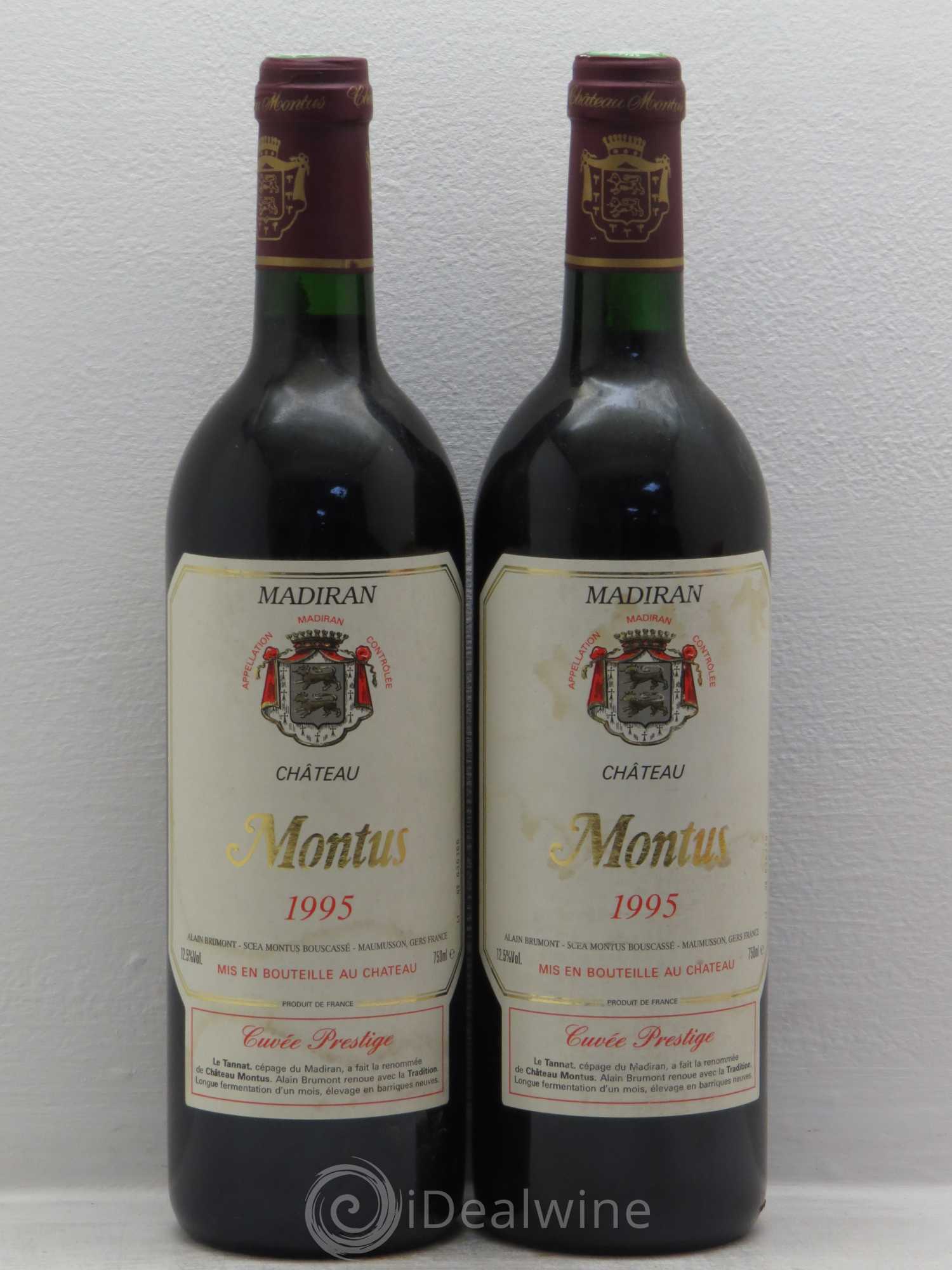 Madiran Château Montus-Prestige Alain Brumont 1995 - Lot de 2 bouteilles - 0