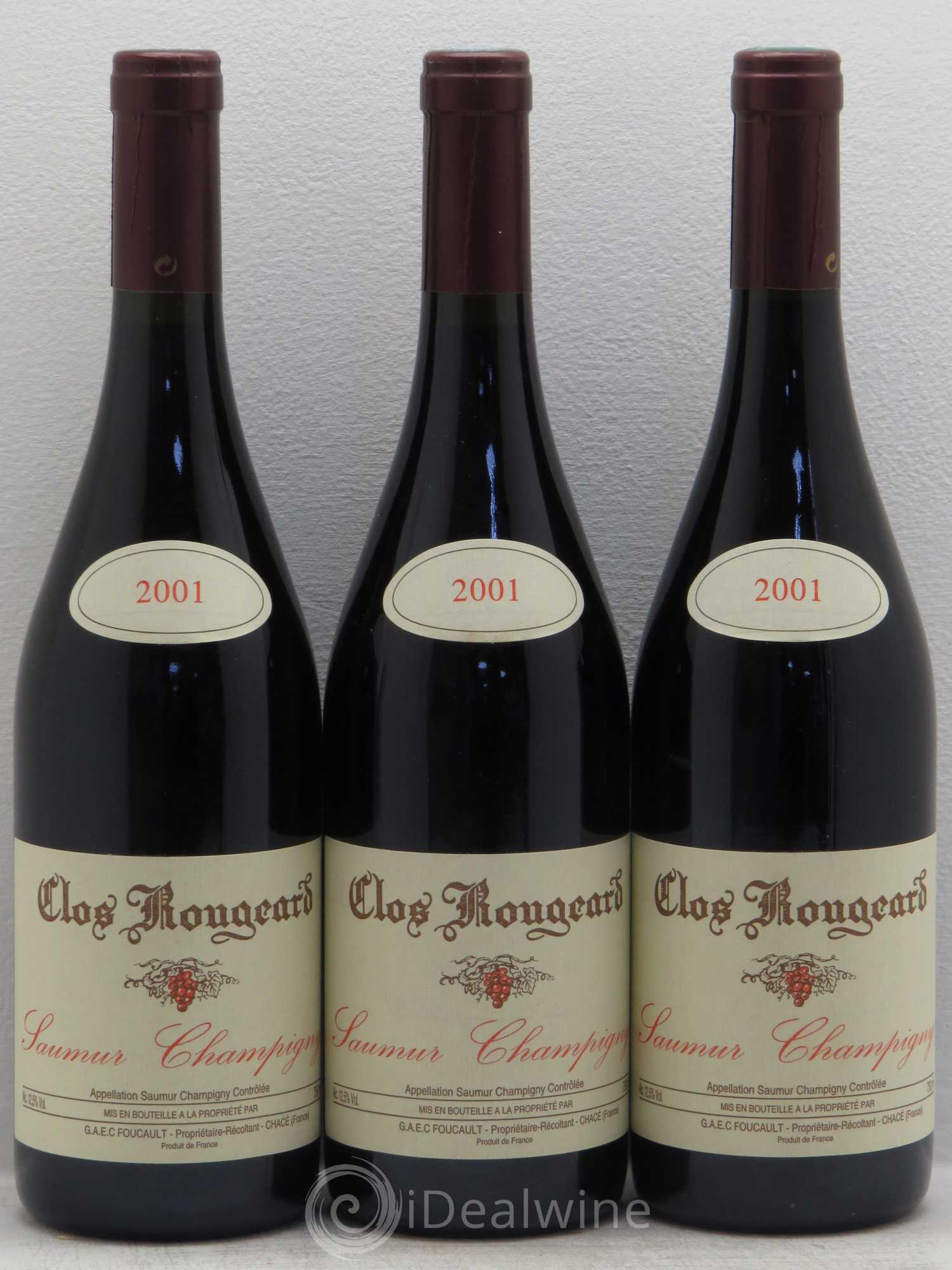 Saumur-Champigny Clos Rougeard 2001 - Lot de 3 bouteilles - 0