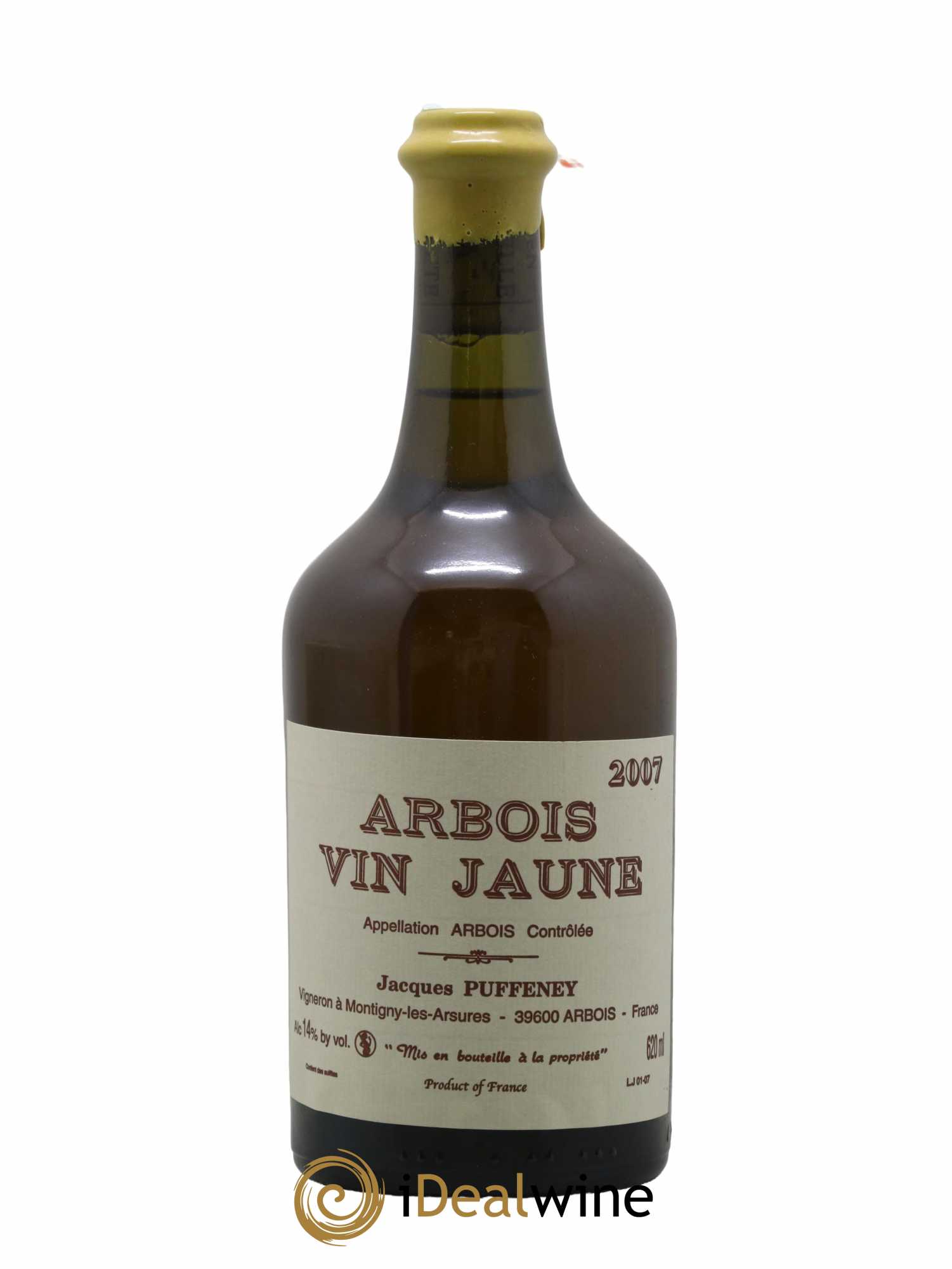 Arbois Vin Jaune Jacques Puffeney 2007 - Lot de 1 bouteille - 0