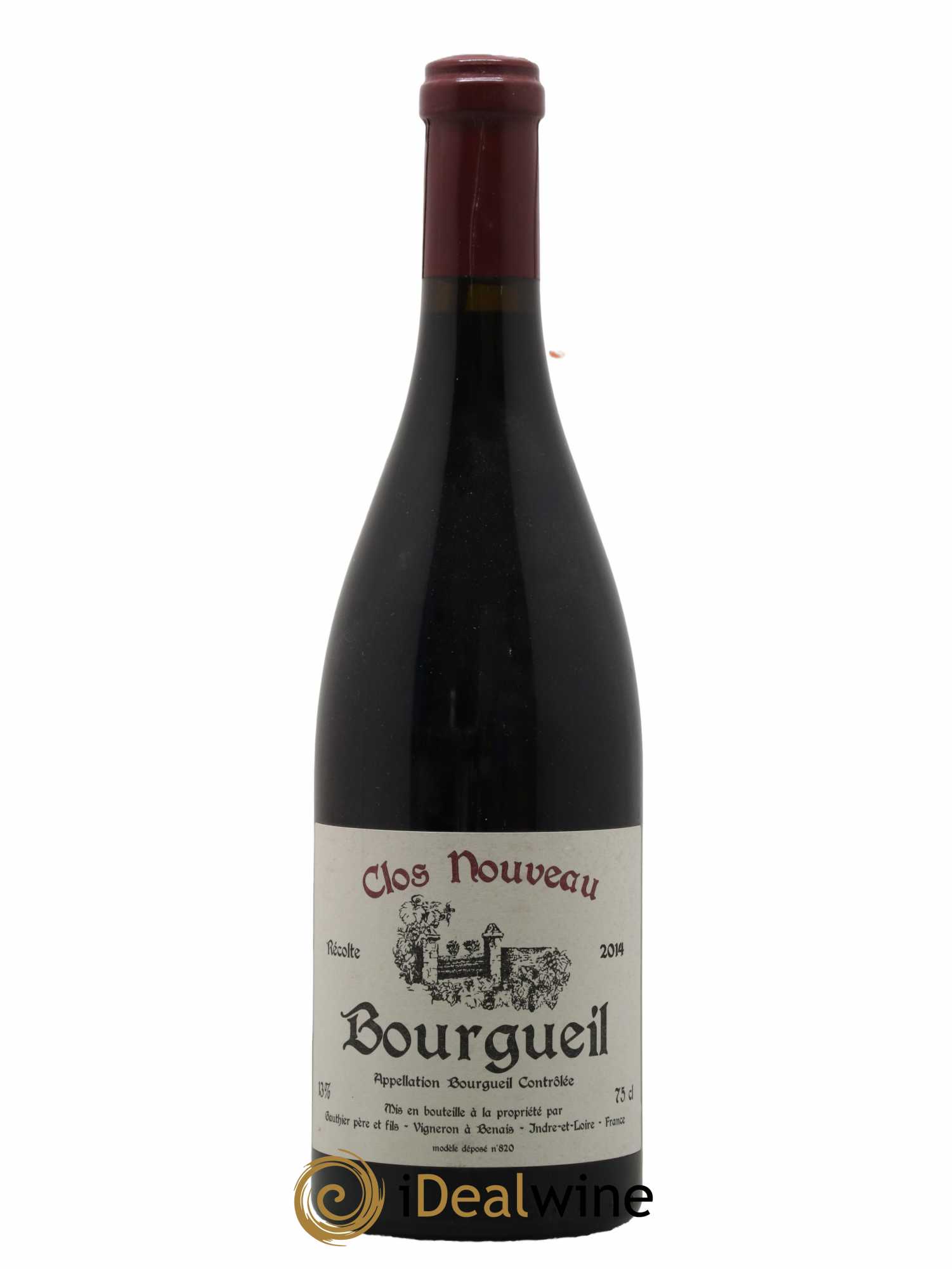 Bourgueil Clos Nouveau Domaine du Bel Air 2014 - Lot de 1 bouteille - 0