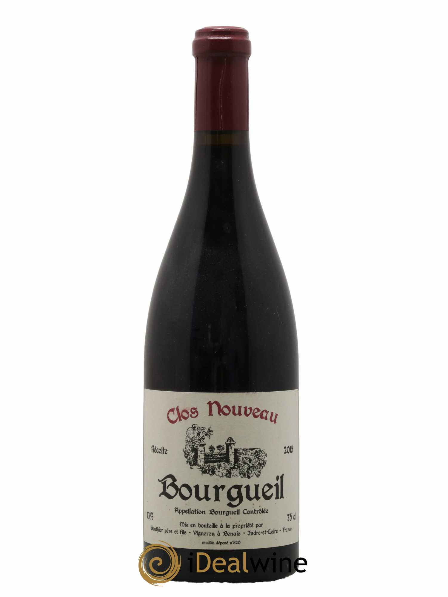 Bourgueil Clos Nouveau Domaine du Bel Air 2015 - Lot de 1 bouteille - 0