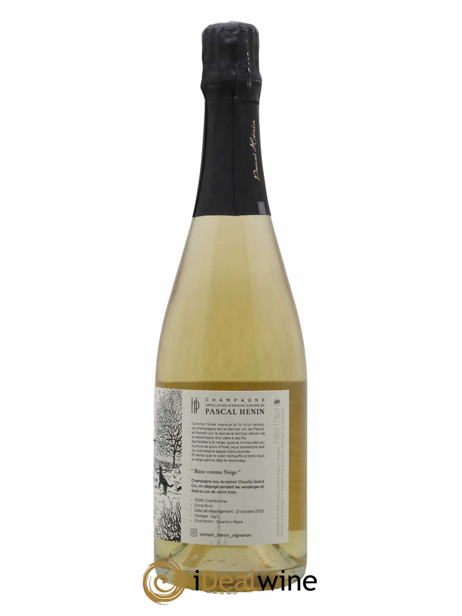 Blanc Comme Neige Pascal Henin - Romain Henin - Lot de 1 bouteille - 1