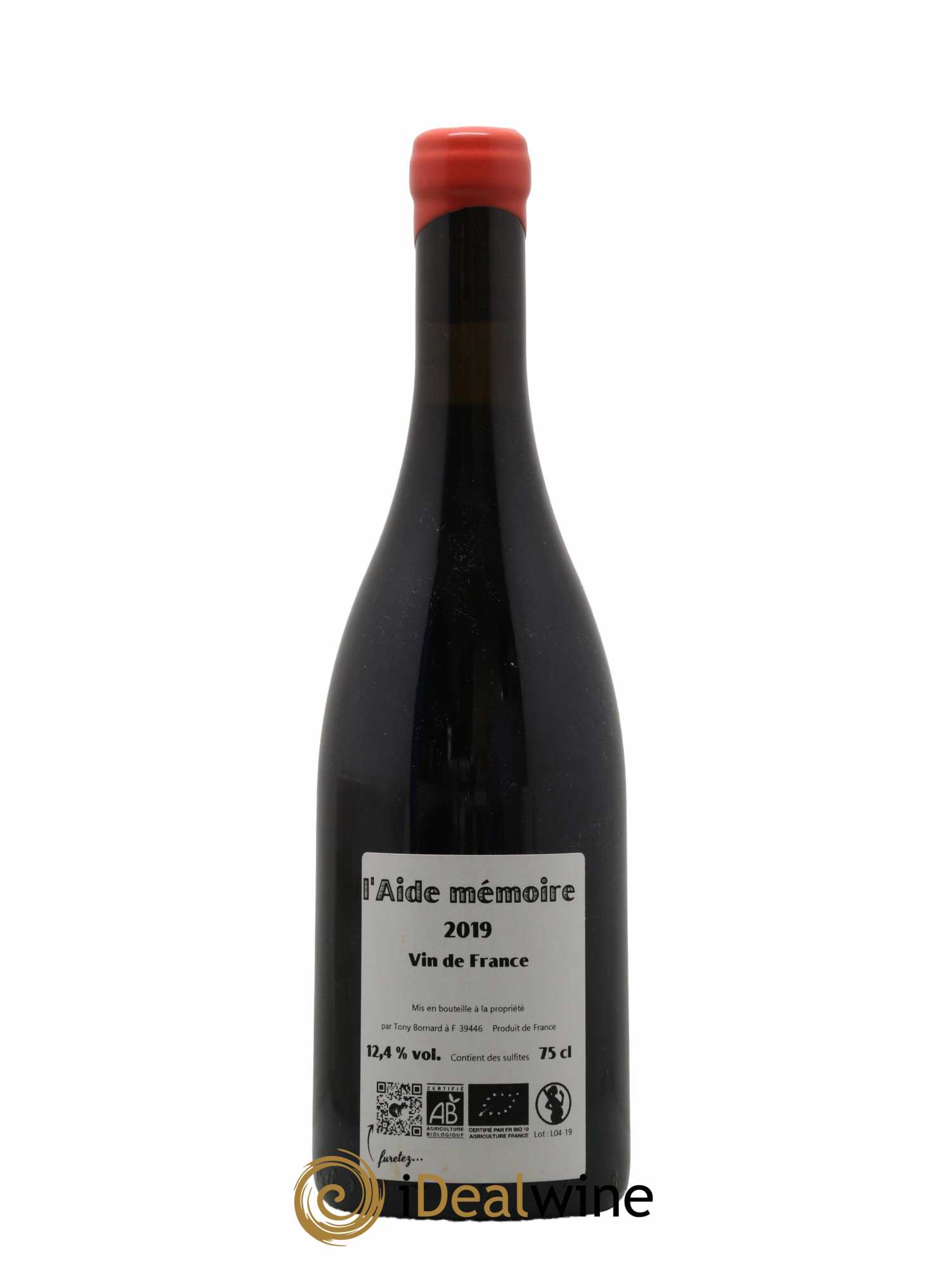 Vin de France L'Aide Mémoire Bornard 2019 - Lot de 1 bouteille - 1
