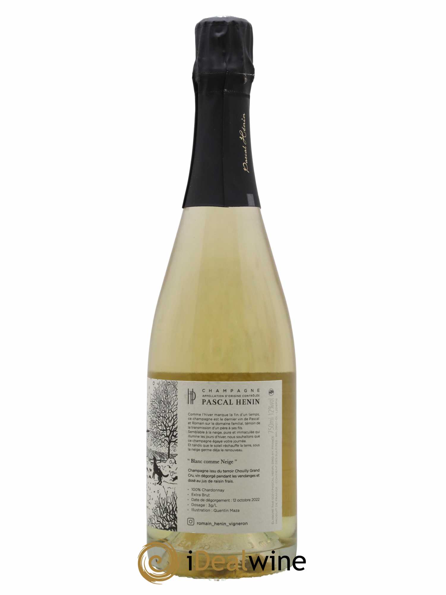Blanc Comme Neige Pascal Henin - Romain Henin - Lot de 1 bouteille - 1