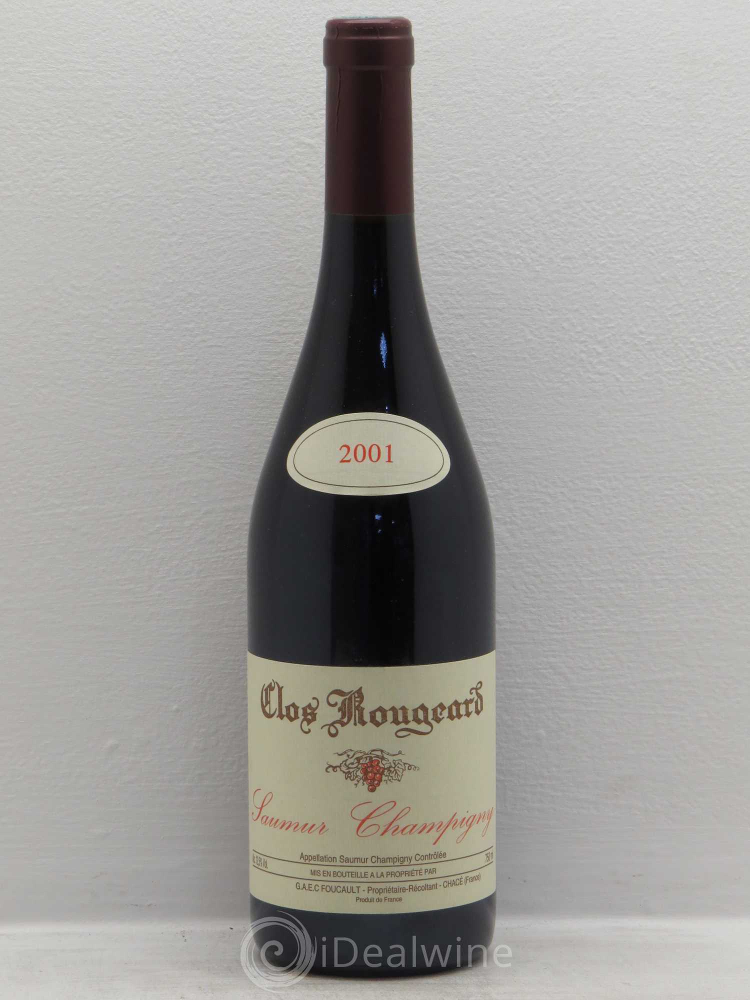 Saumur-Champigny Clos Rougeard 2001 - Lot de 1 bouteille - 0