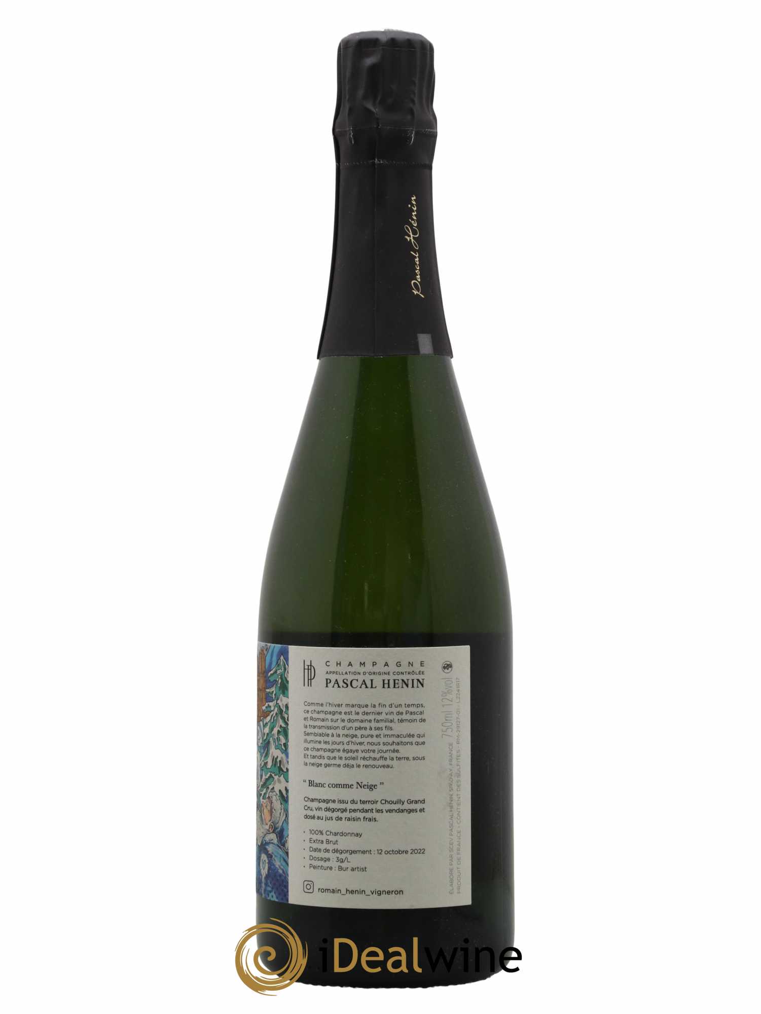 Blanc Comme Neige Pascal Henin - Romain Henin - Lot de 1 bouteille - 1