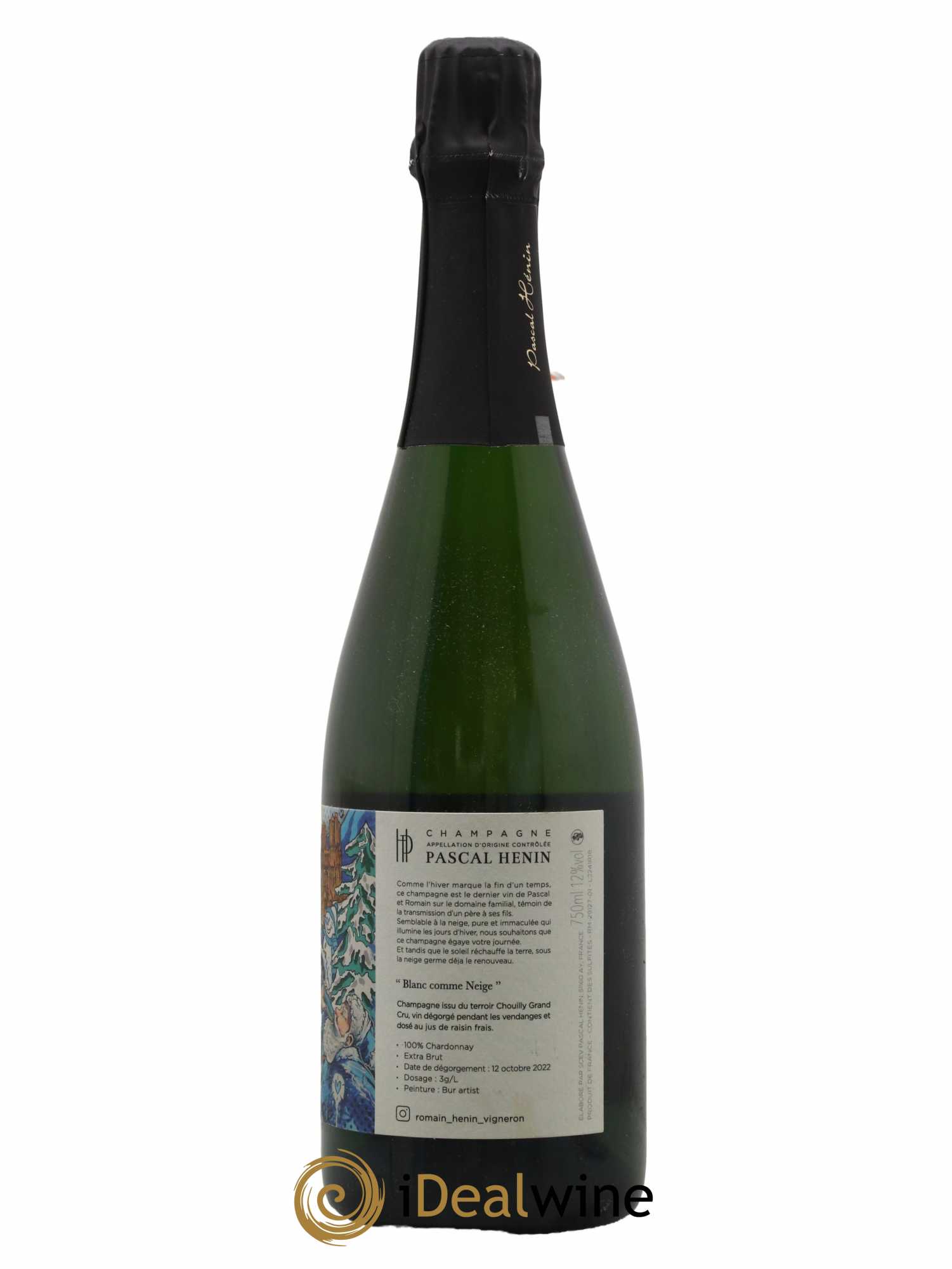 Blanc Comme Neige Pascal Henin - Romain Henin - Lot de 1 bouteille - 1