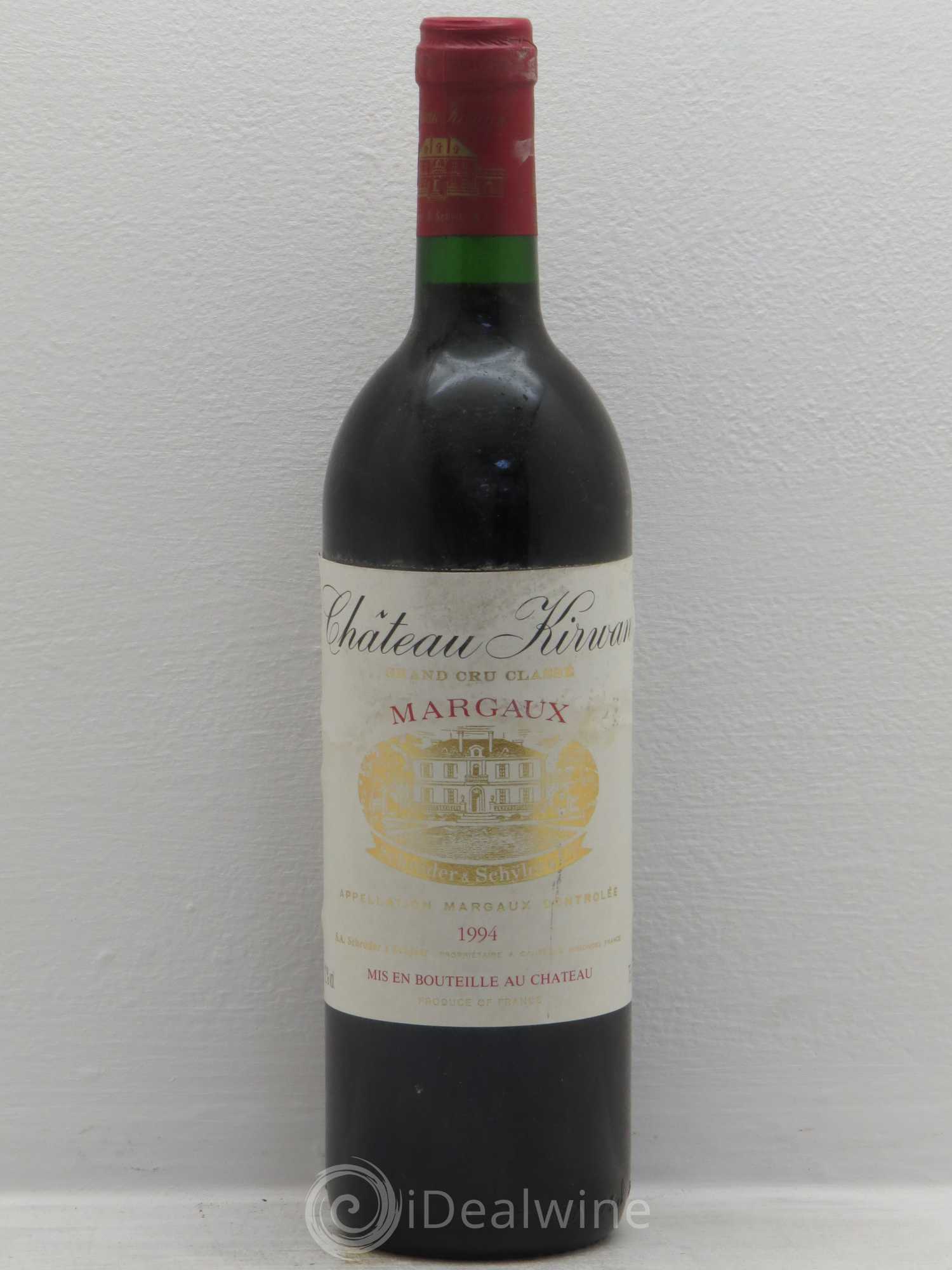 Château Kirwan 3ème Grand Cru Classé 1994 - Lot de 1 bouteille - 0