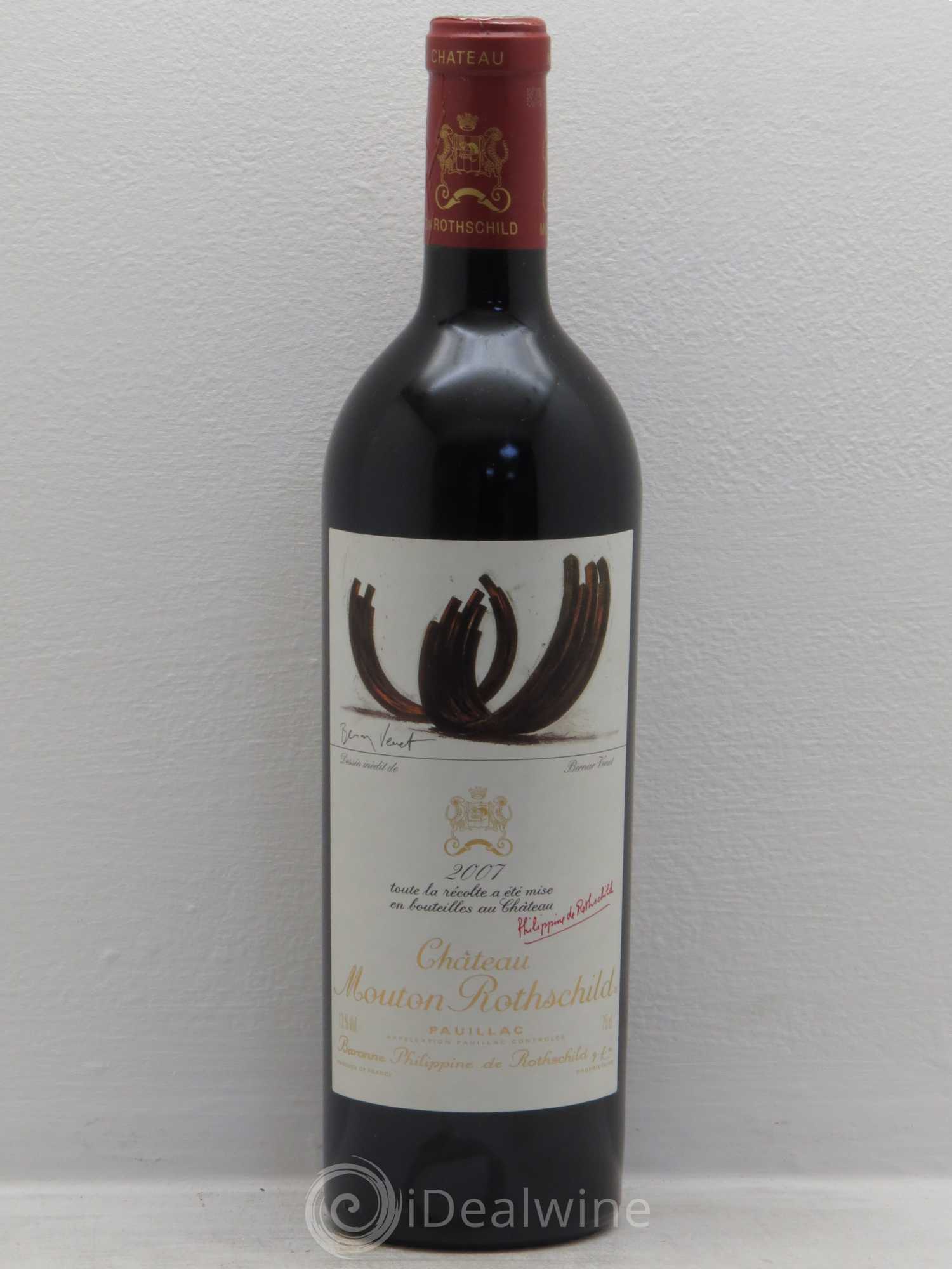 Château Mouton Rothschild 1er Grand Cru Classé 2007 - Lot de 1 bouteille - 0
