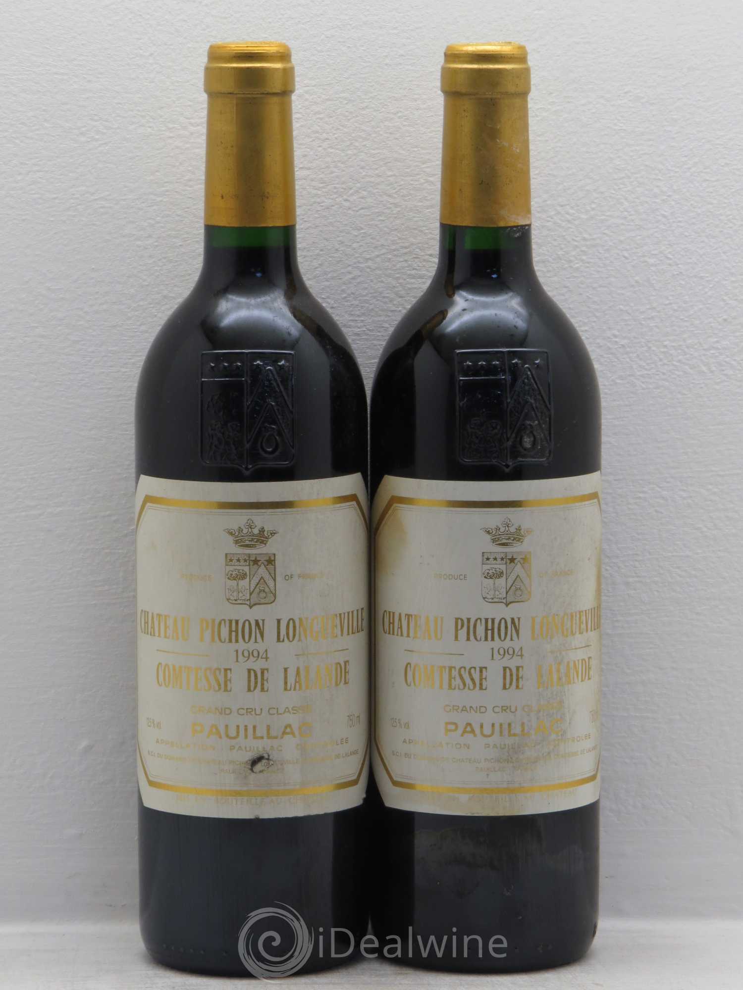 Château Pichon Longueville Comtesse de Lalande 2ème Grand Cru Classé 1994 - Lot de 2 bouteilles - 0