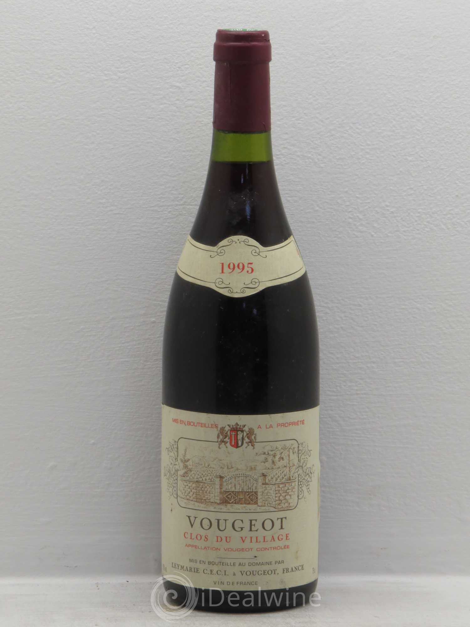 Vougeot Clos du Village - Leymarie 1995 - Posten von 1 Flasche - 0