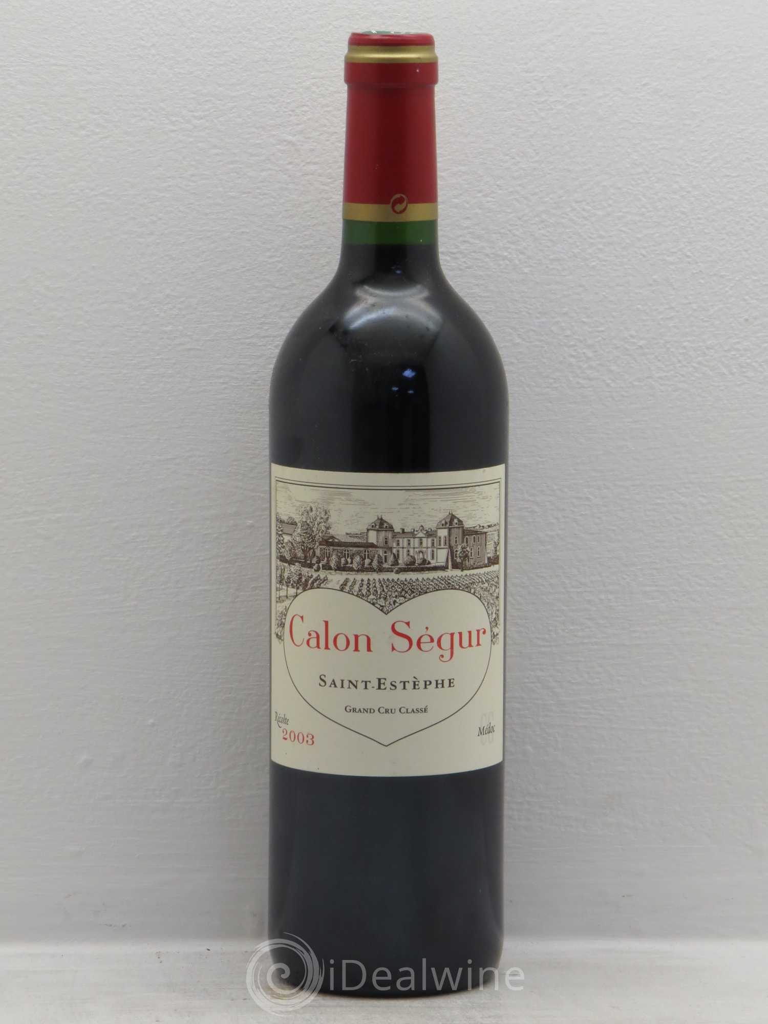 Château Calon Ségur 3ème Grand Cru Classé 2003 - Lot de 1 bouteille - 0