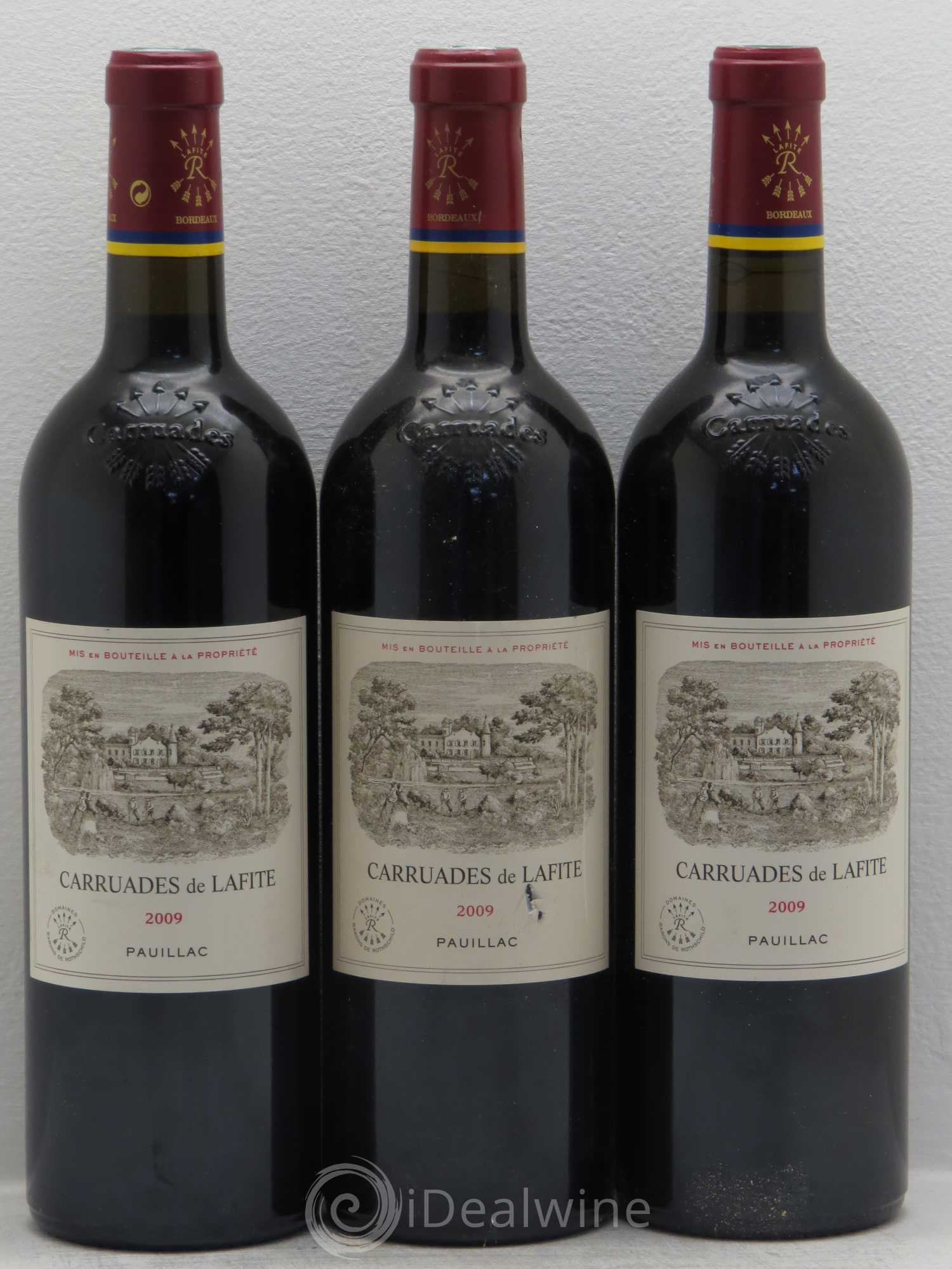 Carruades de Lafite Rothschild Second Vin 2009 - Lot de 3 bouteilles - 0