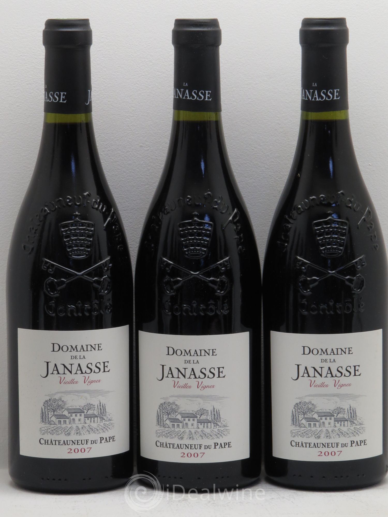 Châteauneuf-du-Pape Cuvée Vieilles Vignes La Janasse (Domaine de) 2007 - Lot de 12 bouteilles - 2