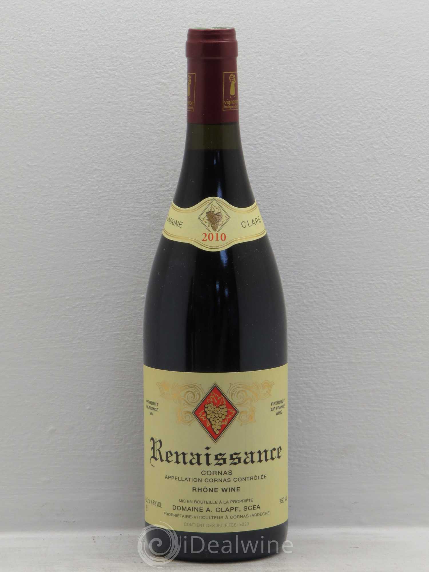 Cornas Renaissance Auguste Clape 2010 - Posten von 6 Flaschen - 0