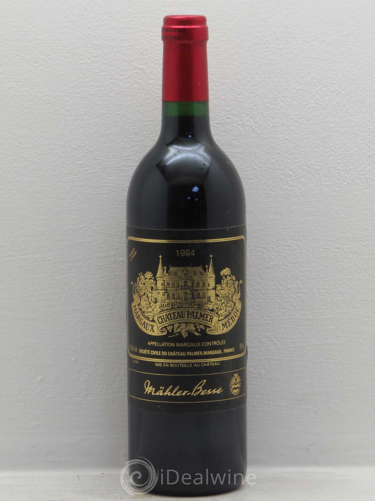 Château Palmer 3ème Grand Cru Classé 1994 - Lot de 1 bouteille - 0