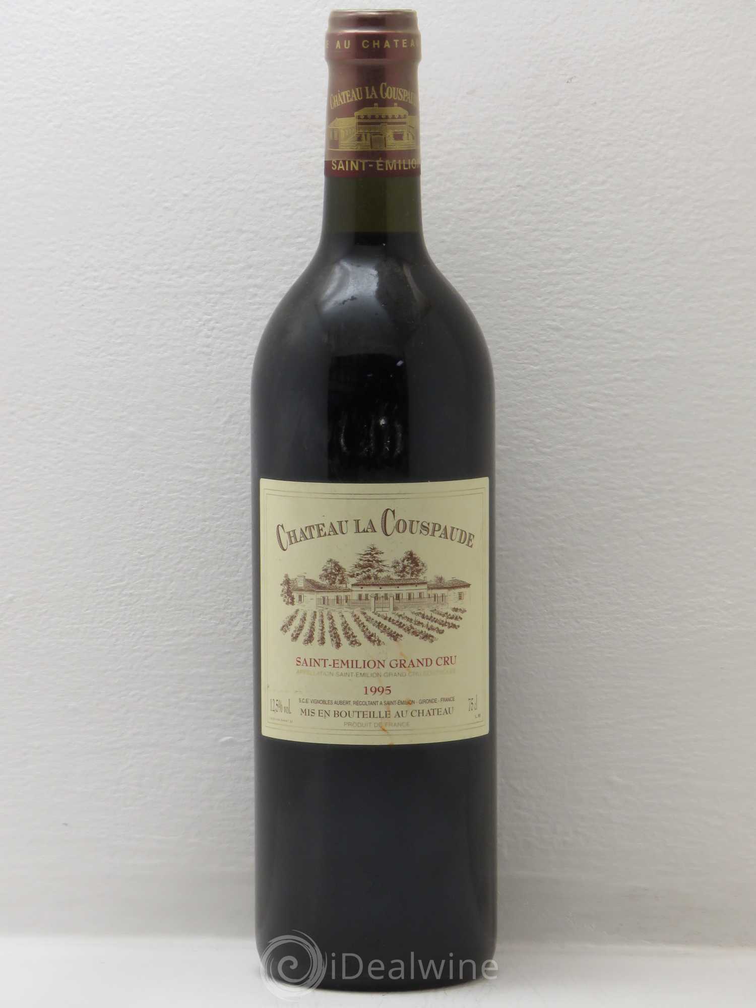 Château la Couspaude Grand Cru Classé 1995 - Lot de 1 bouteille - 0