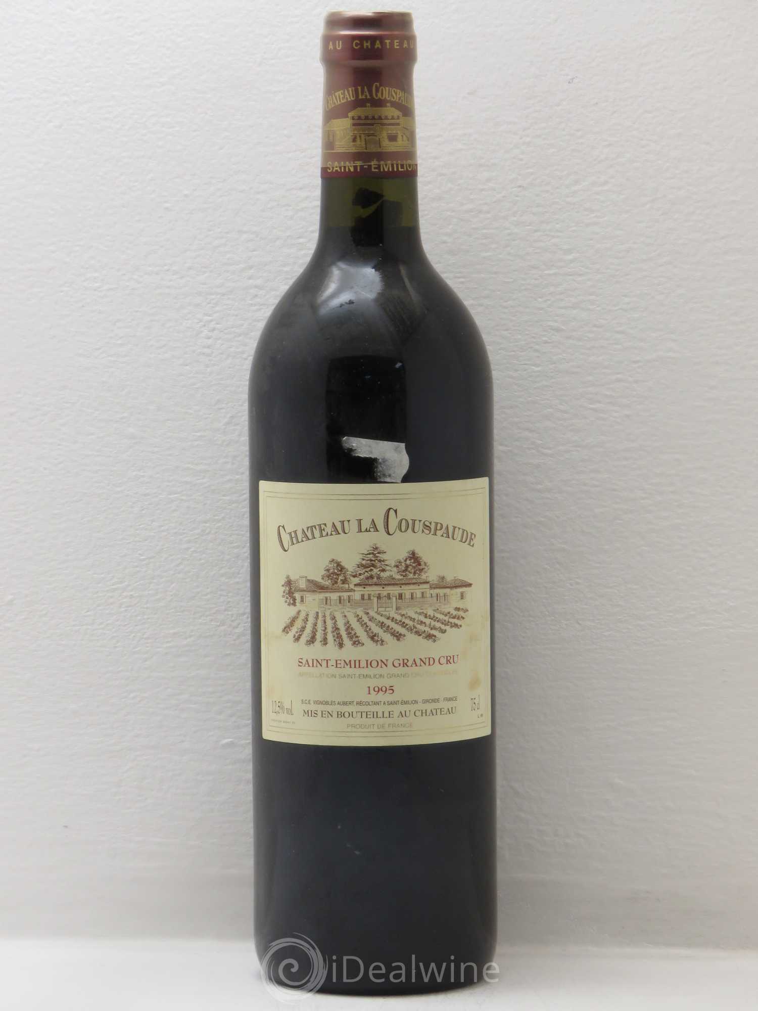 Château la Couspaude Grand Cru Classé 1995 - Lot de 1 bouteille - 0
