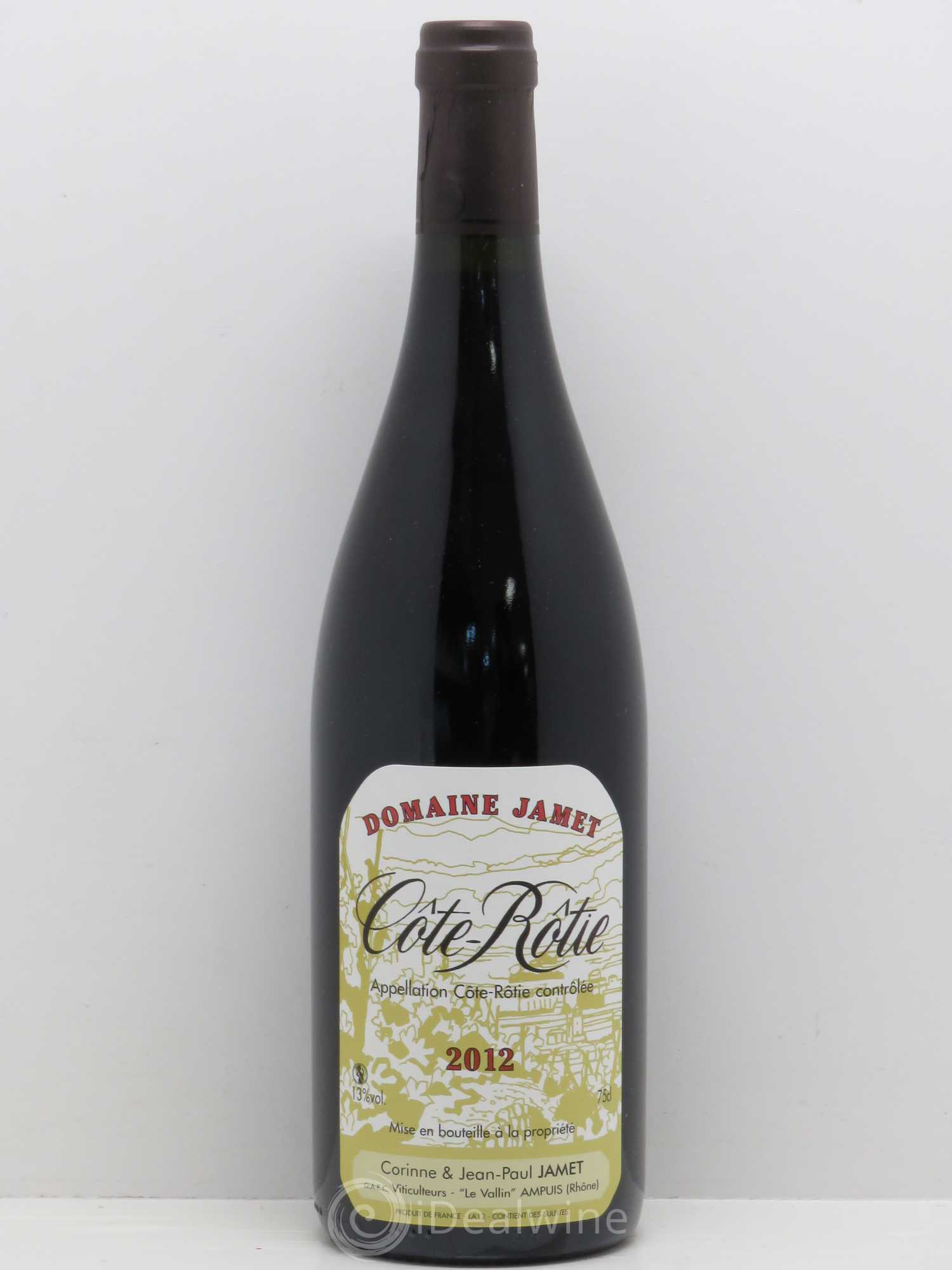 Côte-Rôtie Jamet (Domaine) 2012 - Lot de 1 bouteille - 0