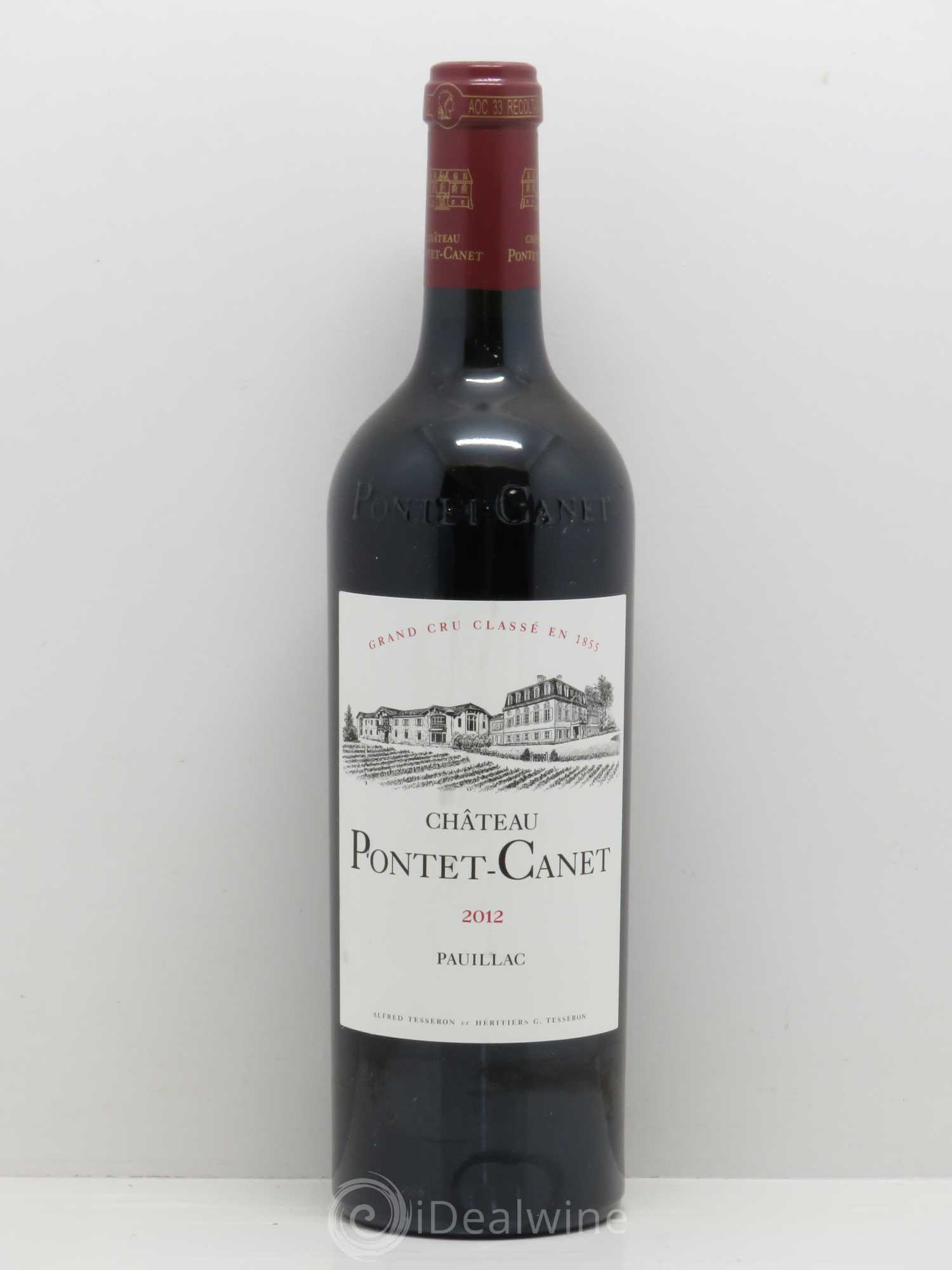 Château Pontet Canet 5ème Grand Cru Classé 2012 - Lot de 1 bouteille - 0