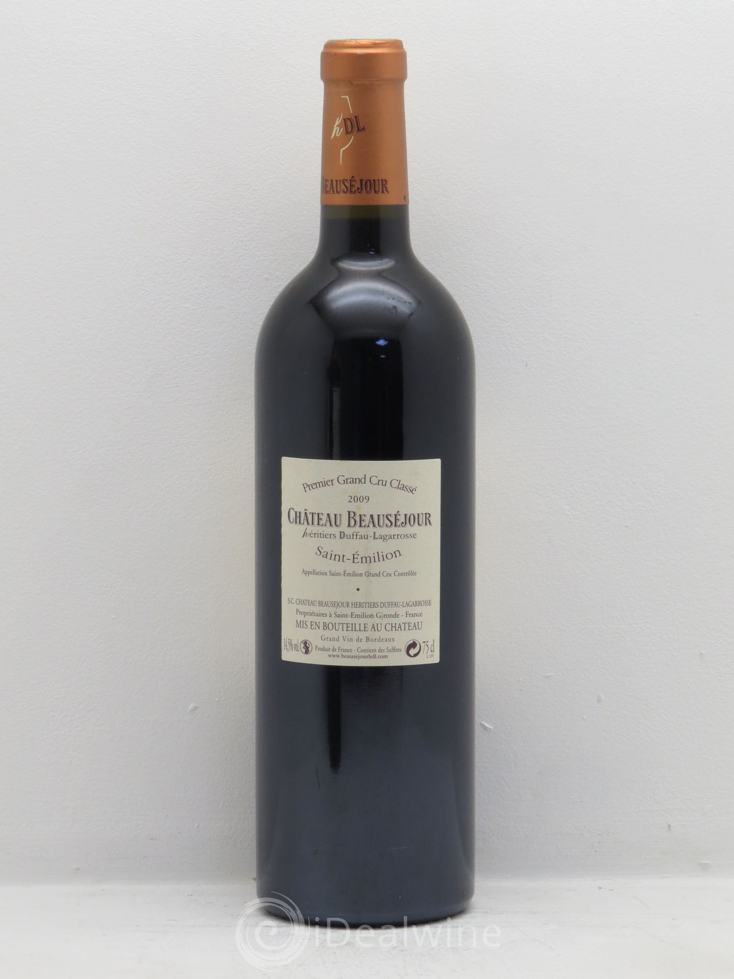 Château Beauséjour (Duffau-Lagarrosse) 1er Grand Cru Classé B 2009 - Lot de 3 bouteilles - 1